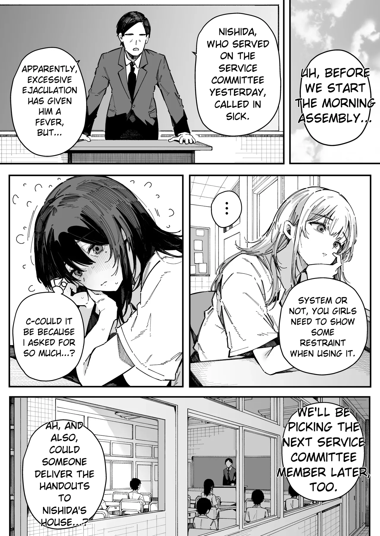 A story about how I ended up being in charge of satisfying the sexual desires of the female students at my new school. page 61
