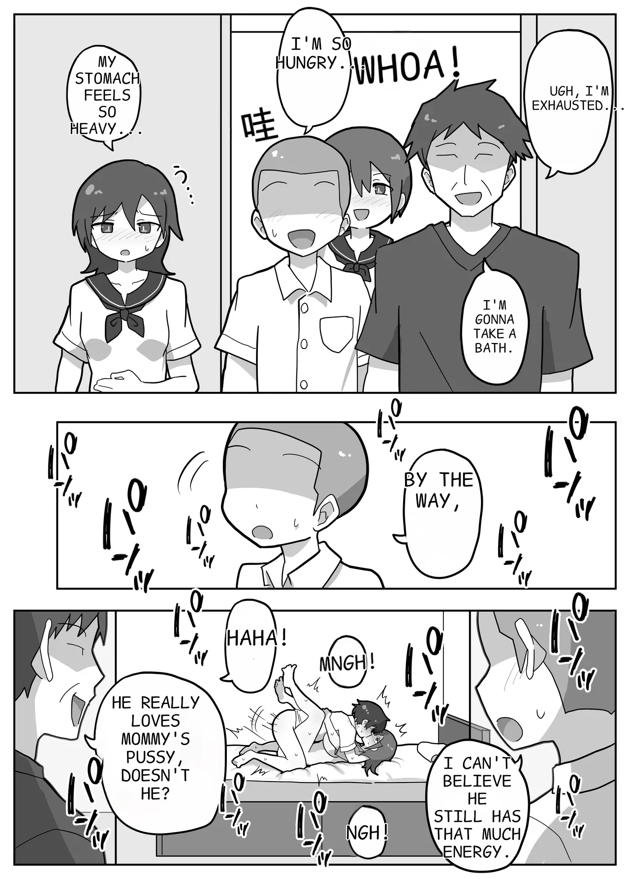 A story about joining in on a friend's family sex. page 34