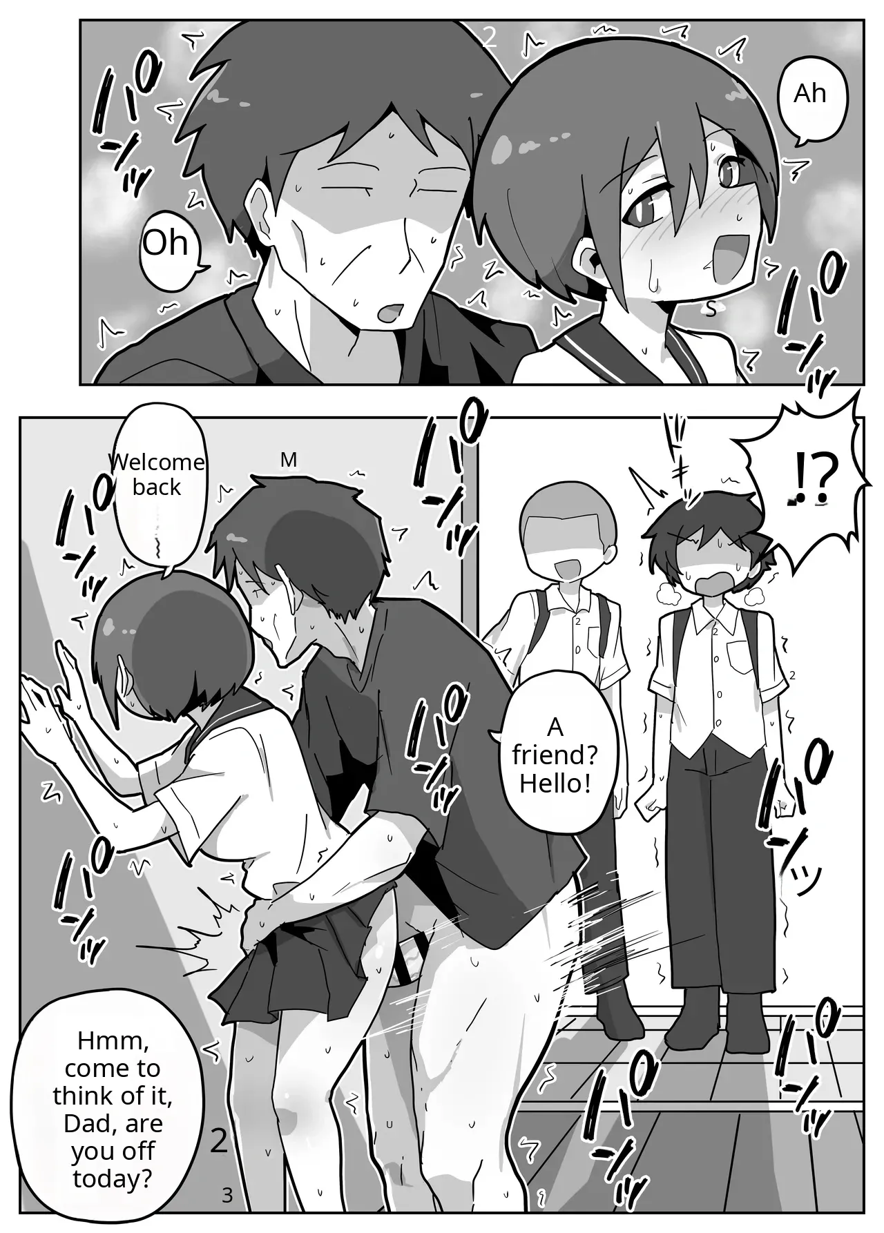 A story about joining in on a friend's family sex. page 4