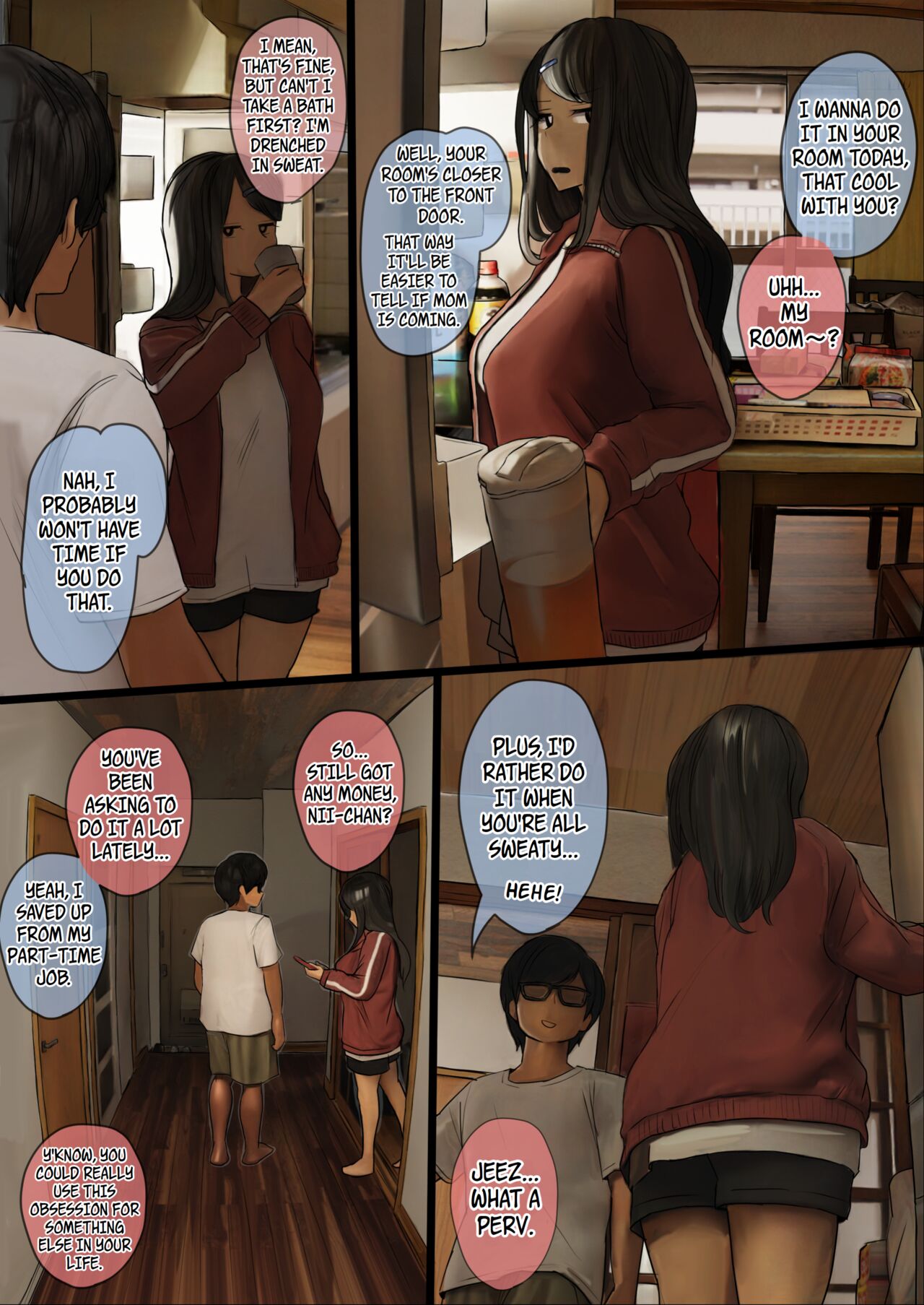 A Story About My Little Sister Giving Me Titjobs After Her Club Activities page 2