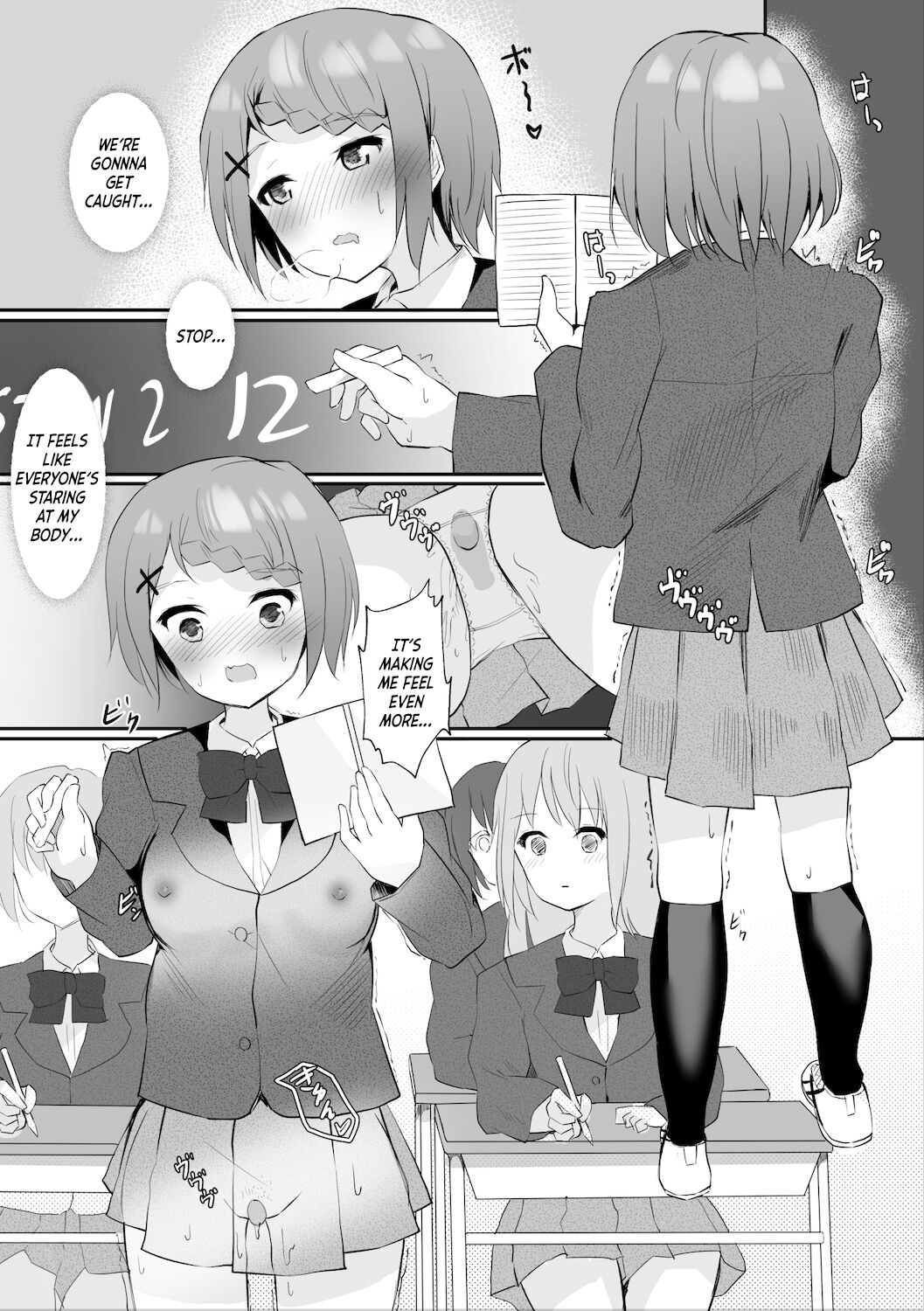 A Story About Tied Up Lesbian Sex in Return for Vibrator Play in the Middle of Class page 15