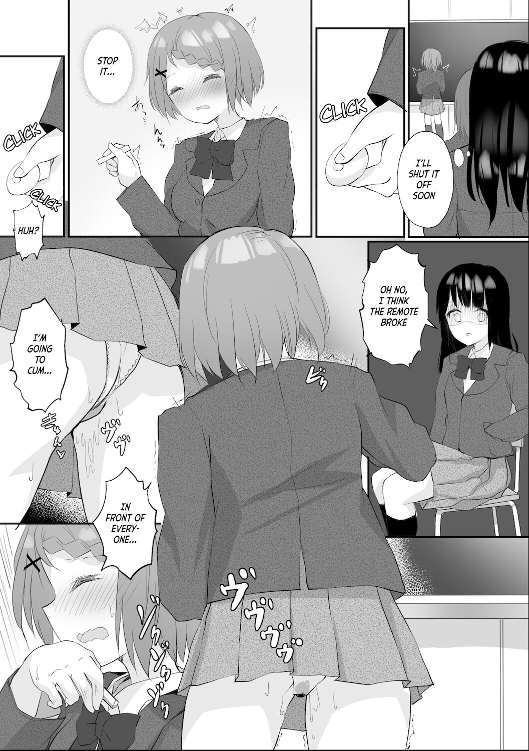 A Story About Tied Up Lesbian Sex in Return for Vibrator Play in the Middle of Class page 17