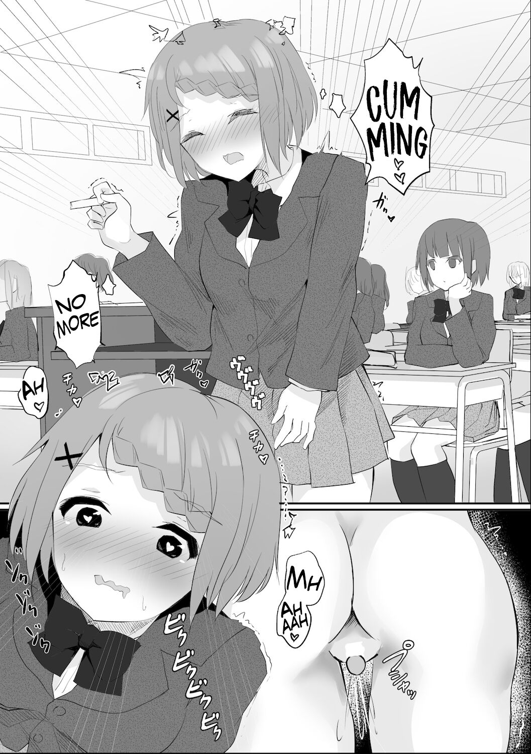 A Story About Tied Up Lesbian Sex in Return for Vibrator Play in the Middle of Class page 18