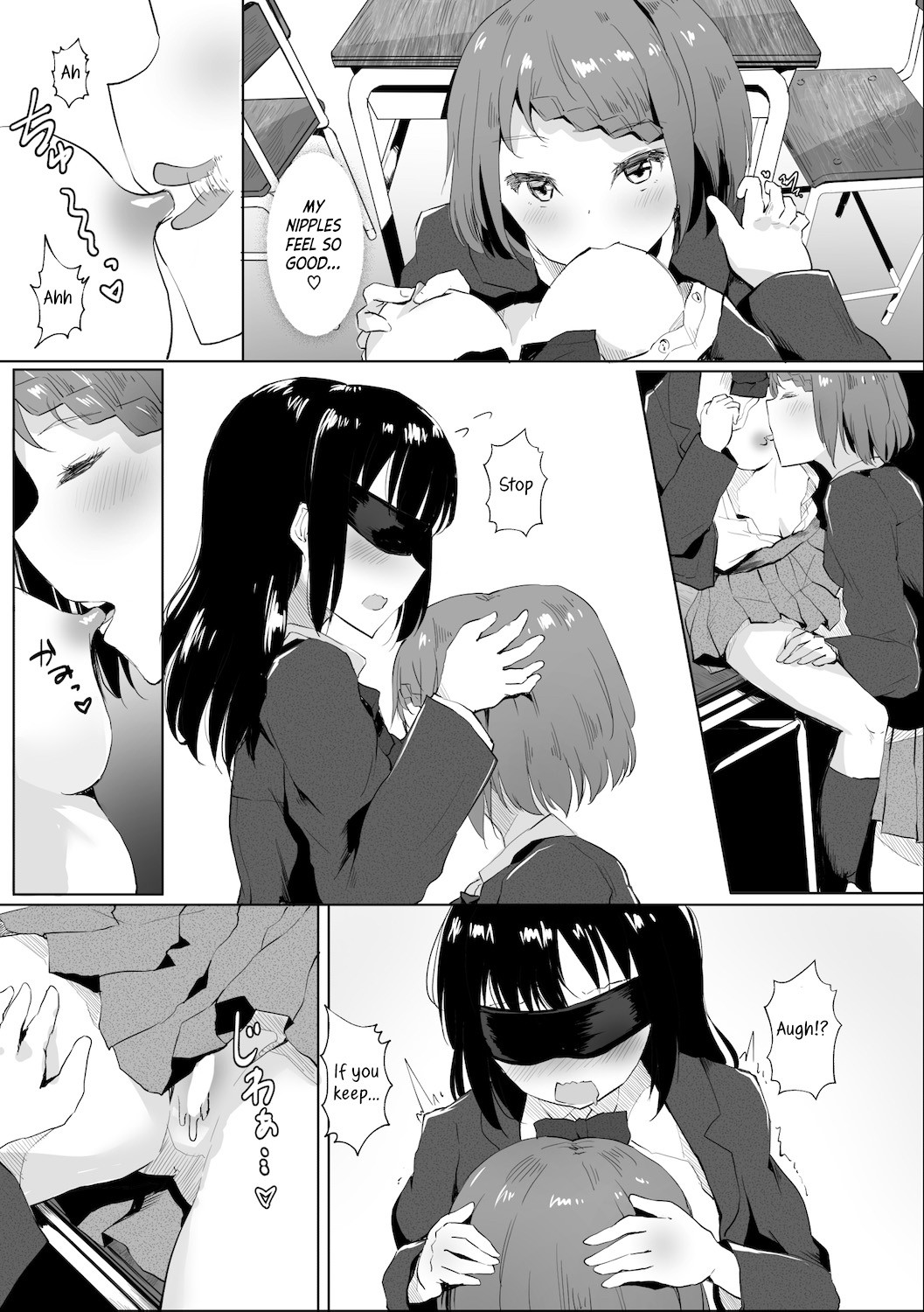 A Story About Tied Up Lesbian Sex in Return for Vibrator Play in the Middle of Class page 27
