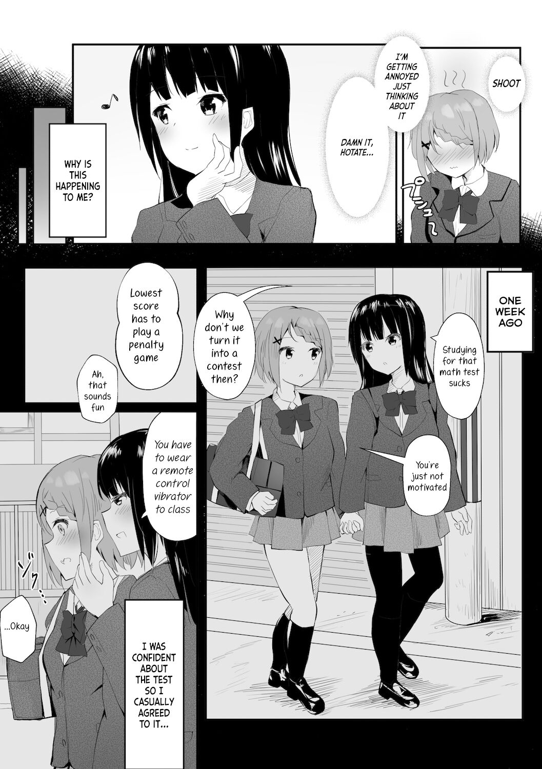 A Story About Tied Up Lesbian Sex in Return for Vibrator Play in the Middle of Class page 3