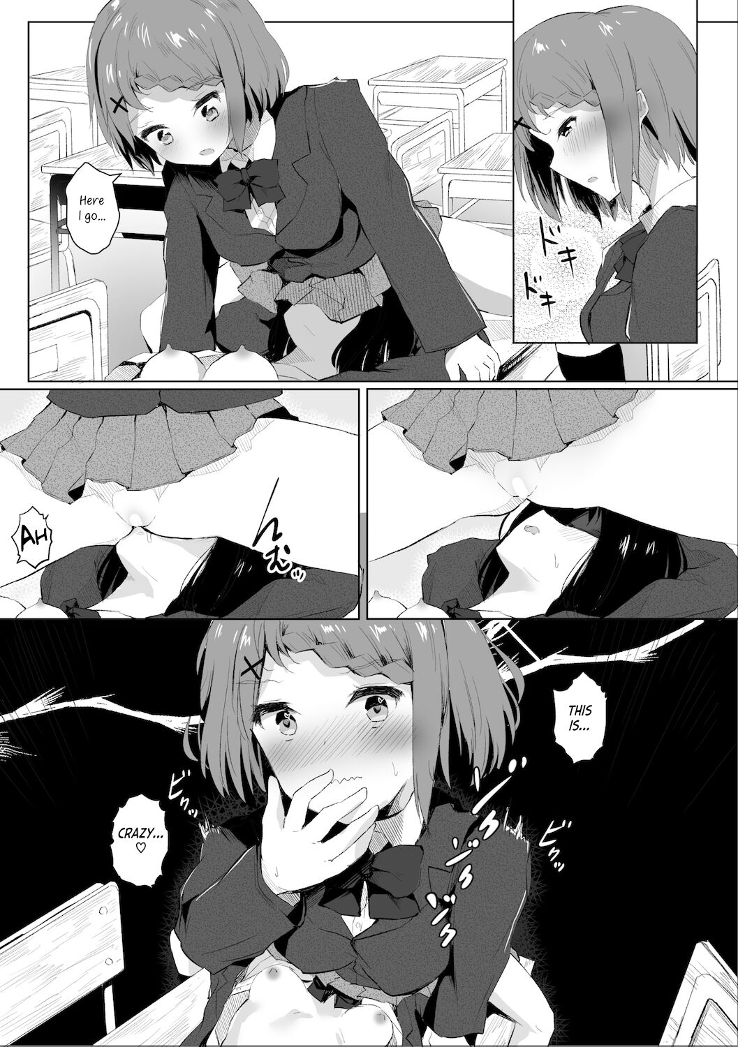 A Story About Tied Up Lesbian Sex in Return for Vibrator Play in the Middle of Class page 34