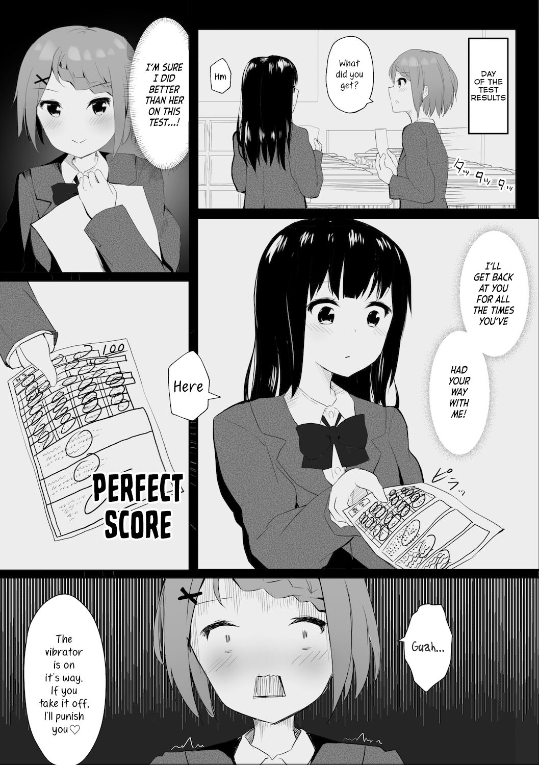 A Story About Tied Up Lesbian Sex in Return for Vibrator Play in the Middle of Class page 4