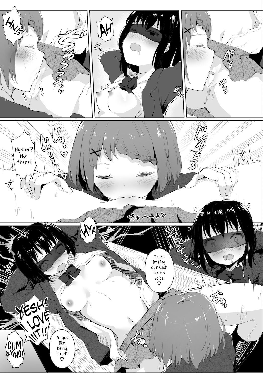 A Story About Tied Up Lesbian Sex in Return for Vibrator Play in the Middle of Class page 40