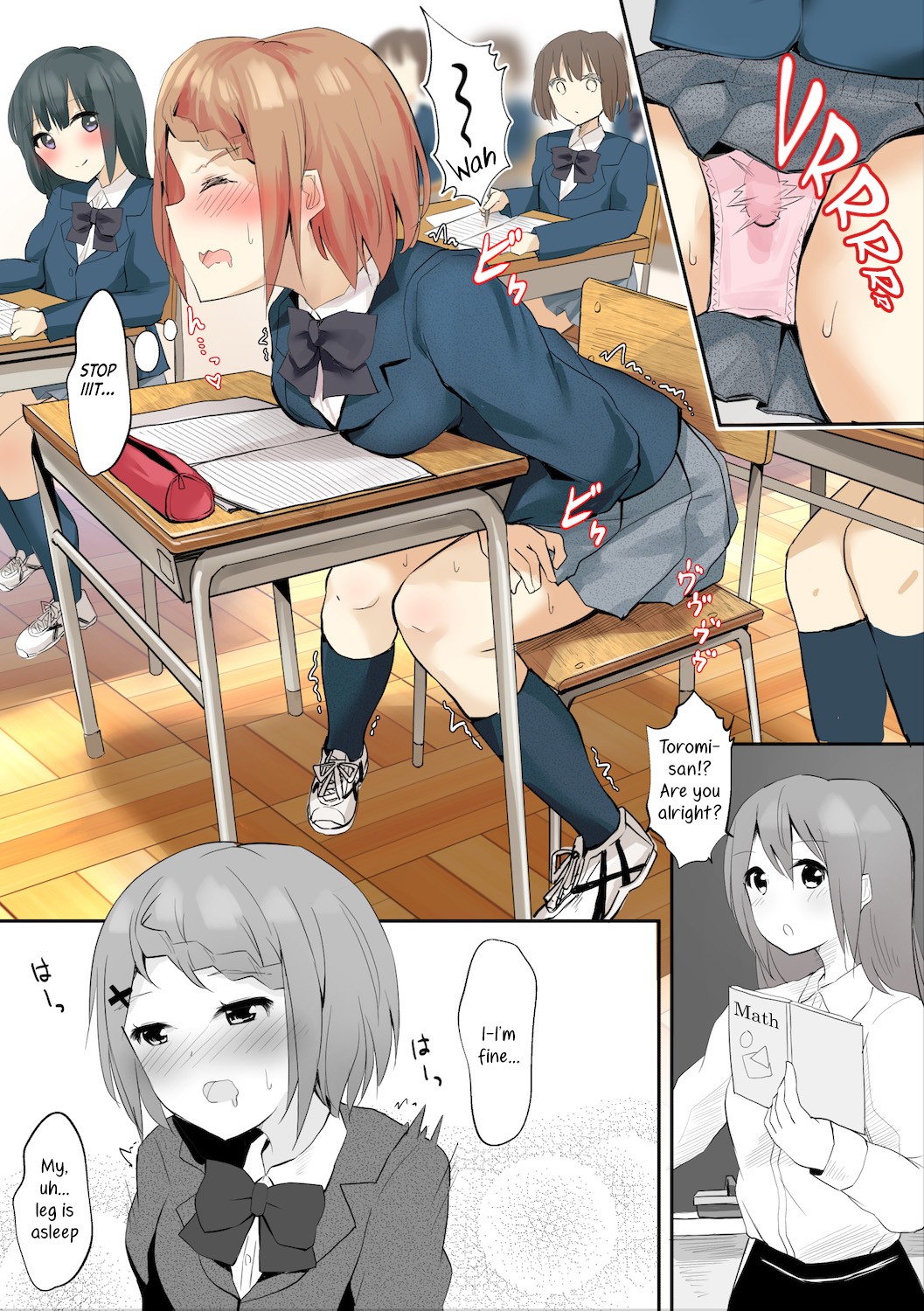 A Story About Tied Up Lesbian Sex in Return for Vibrator Play in the Middle of Class page 6