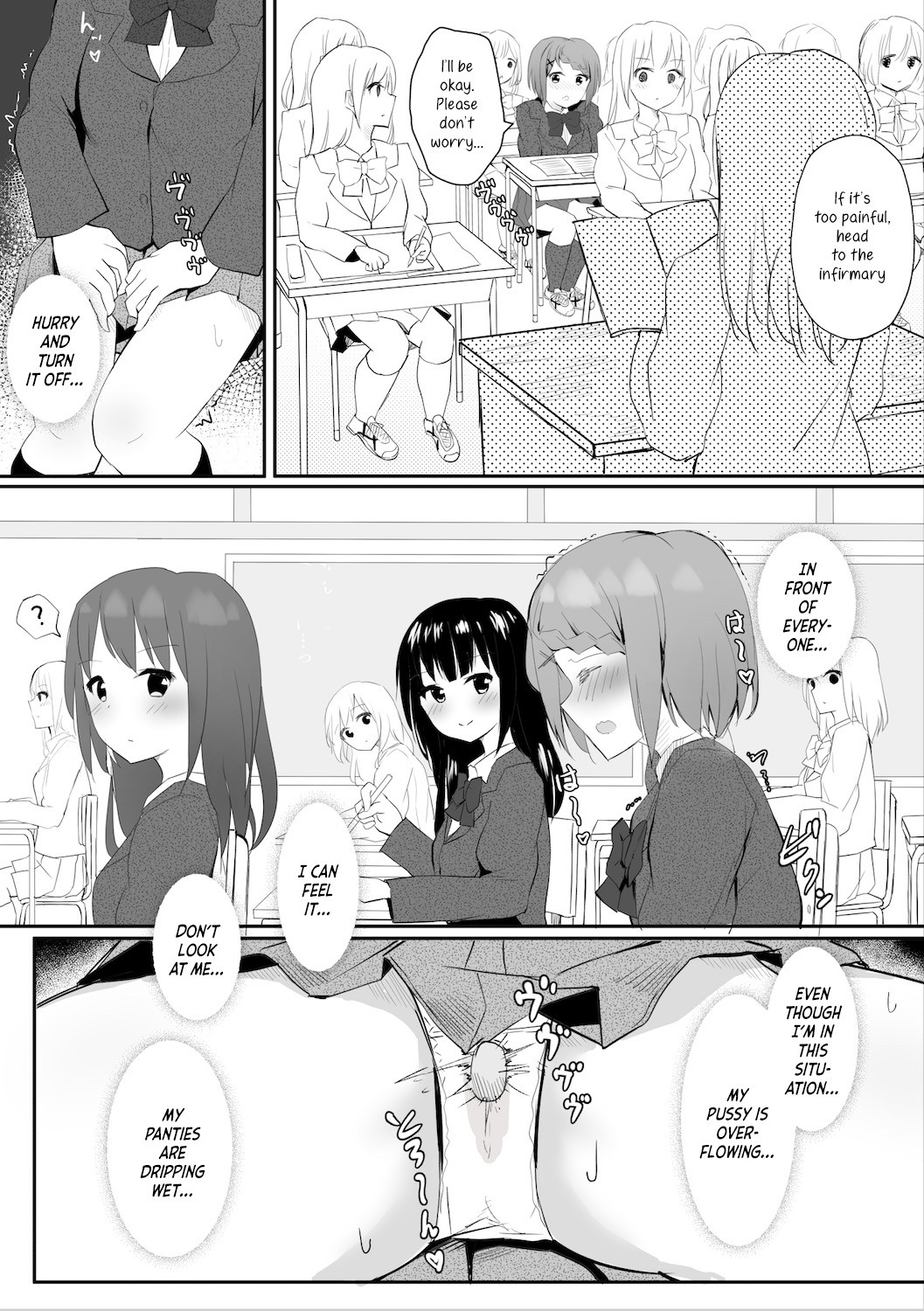 A Story About Tied Up Lesbian Sex in Return for Vibrator Play in the Middle of Class page 7
