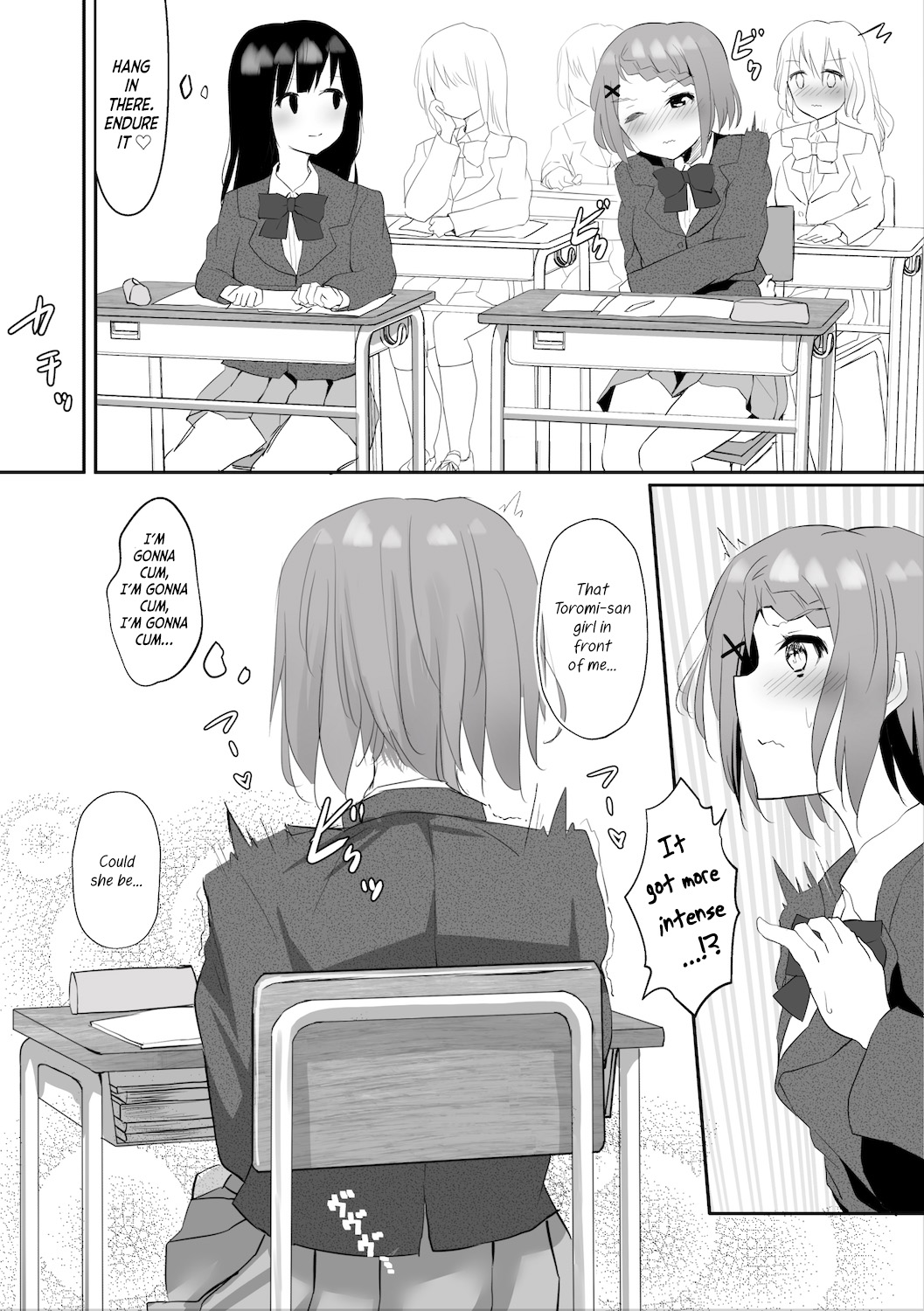 A Story About Tied Up Lesbian Sex in Return for Vibrator Play in the Middle of Class page 9