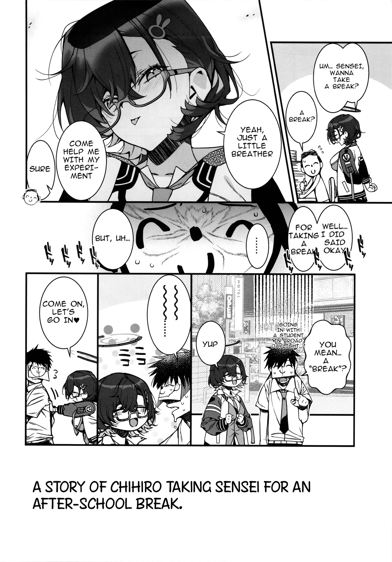 A Story of Chihiro Taking Sensei for an After-School Break. page 4