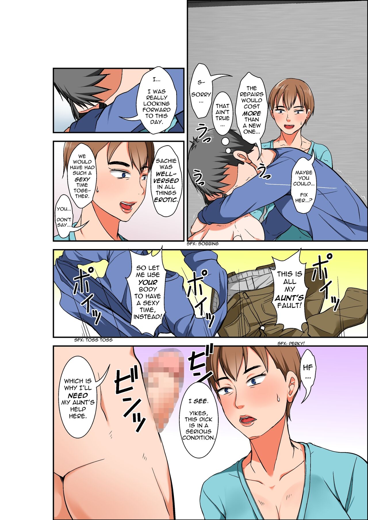 A story of how I paid for sex with mom, but got my hypersensitive aunt instead page 12