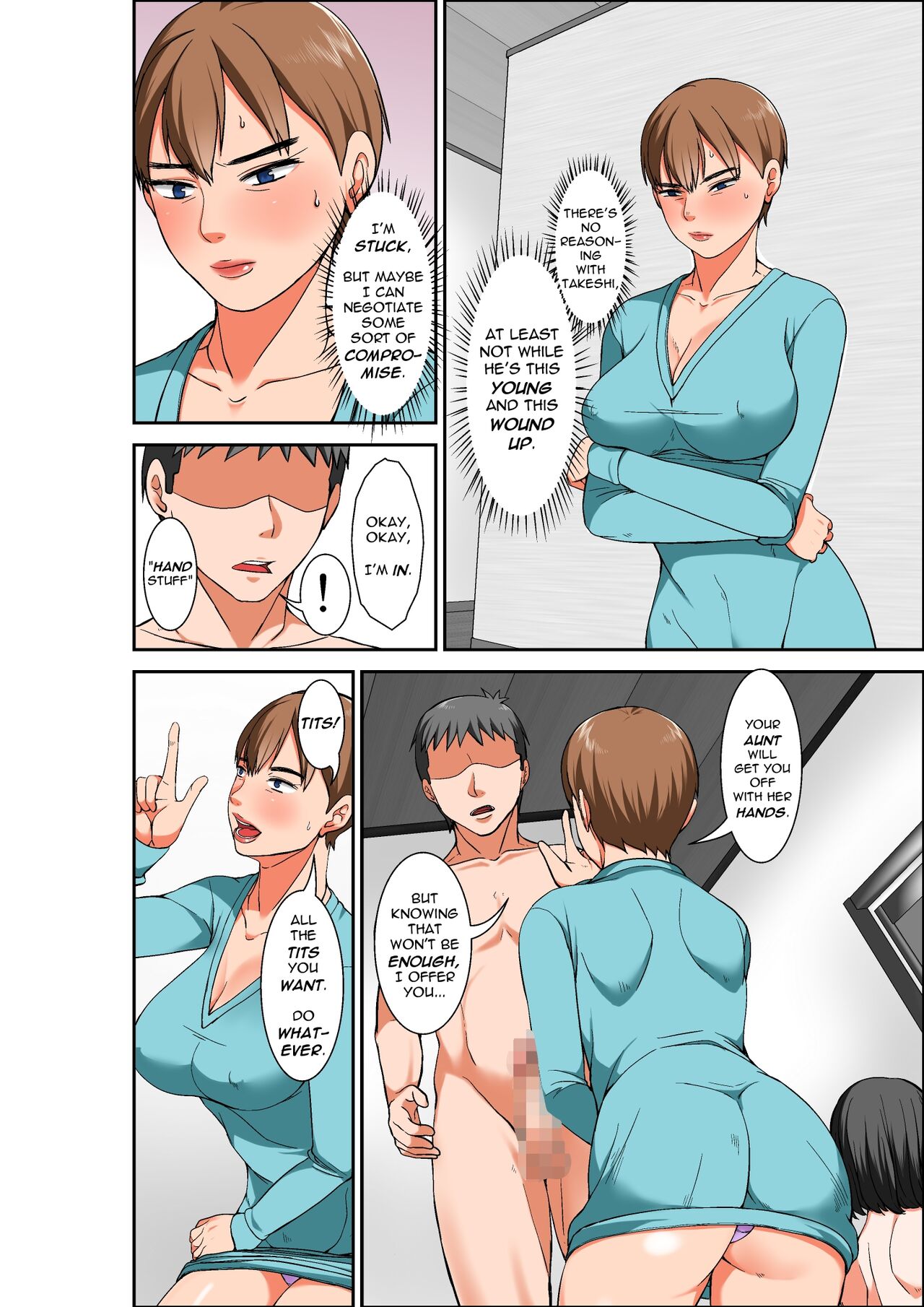 A story of how I paid for sex with mom, but got my hypersensitive aunt instead page 14