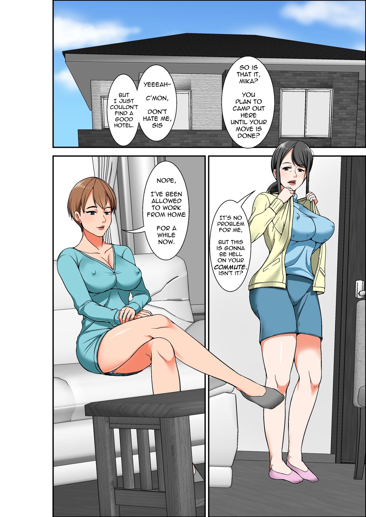 A story of how I paid for sex with mom, but got my hypersensitive aunt instead page 2