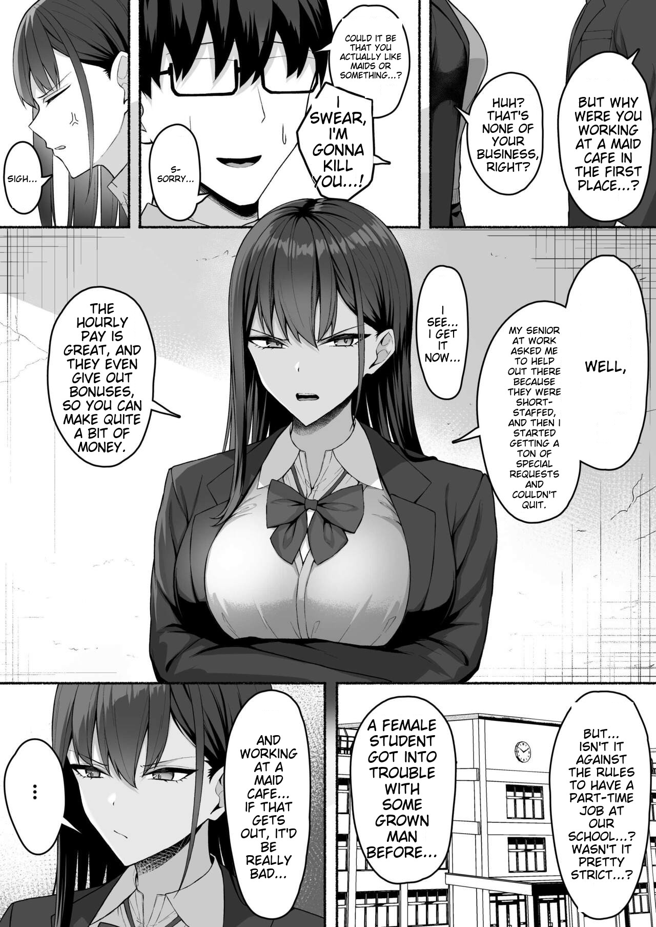 A Story Sbout Turning a Gal From Class Into an Obedient Erotic Maid page 12