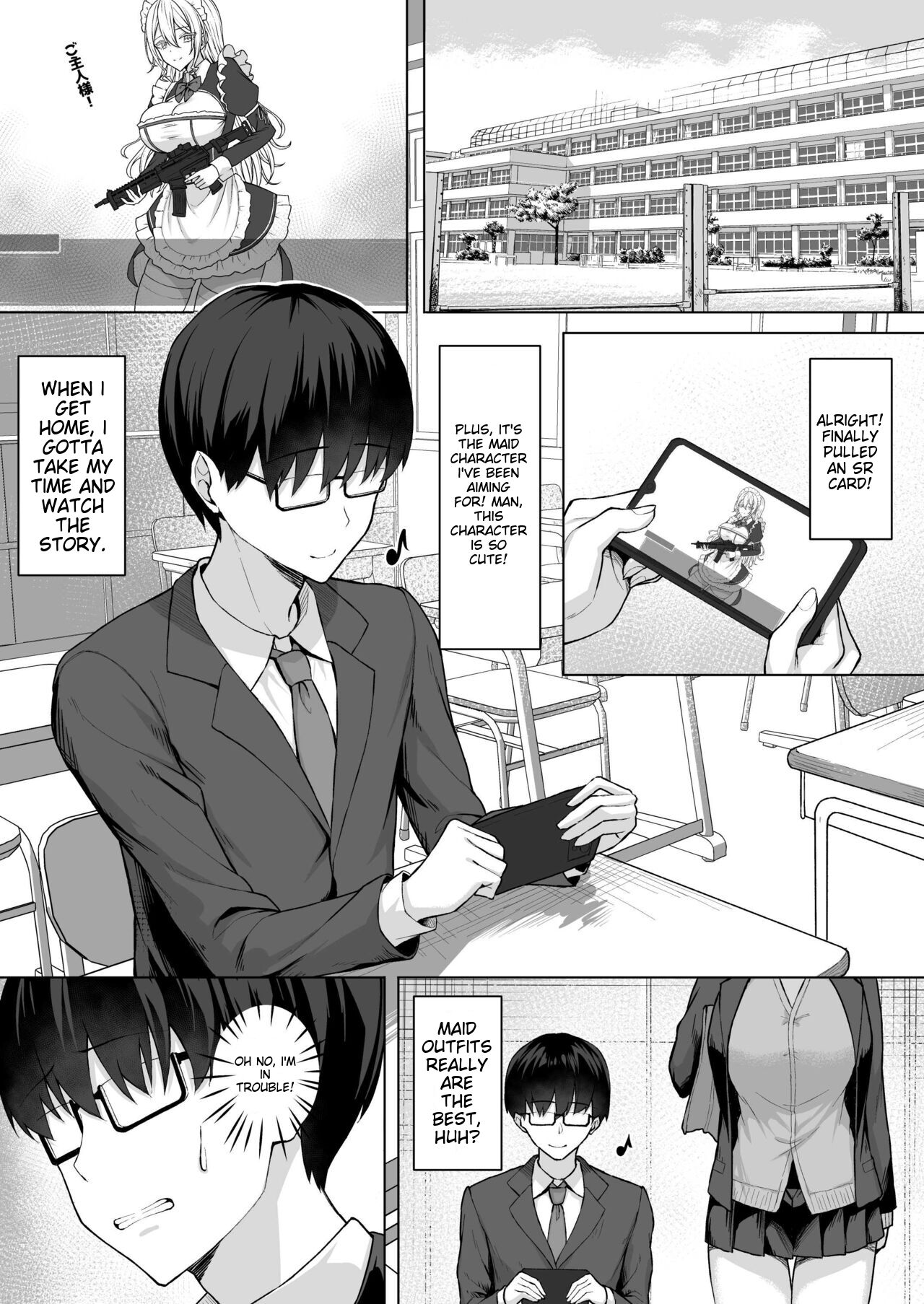 A Story Sbout Turning a Gal From Class Into an Obedient Erotic Maid page 2