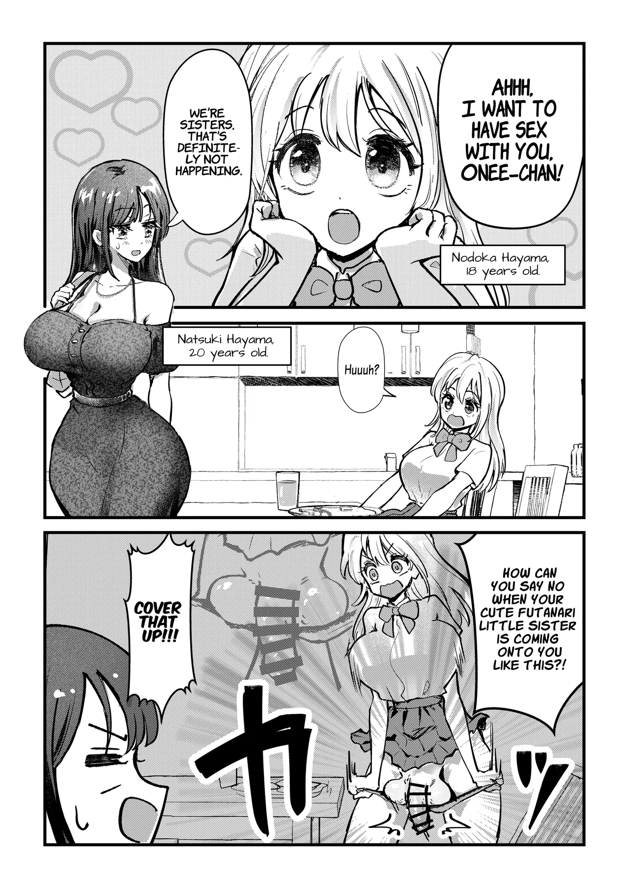 A Story Where A Futanari Little Sister Rapes Her Sleeping Onee-chan page 2