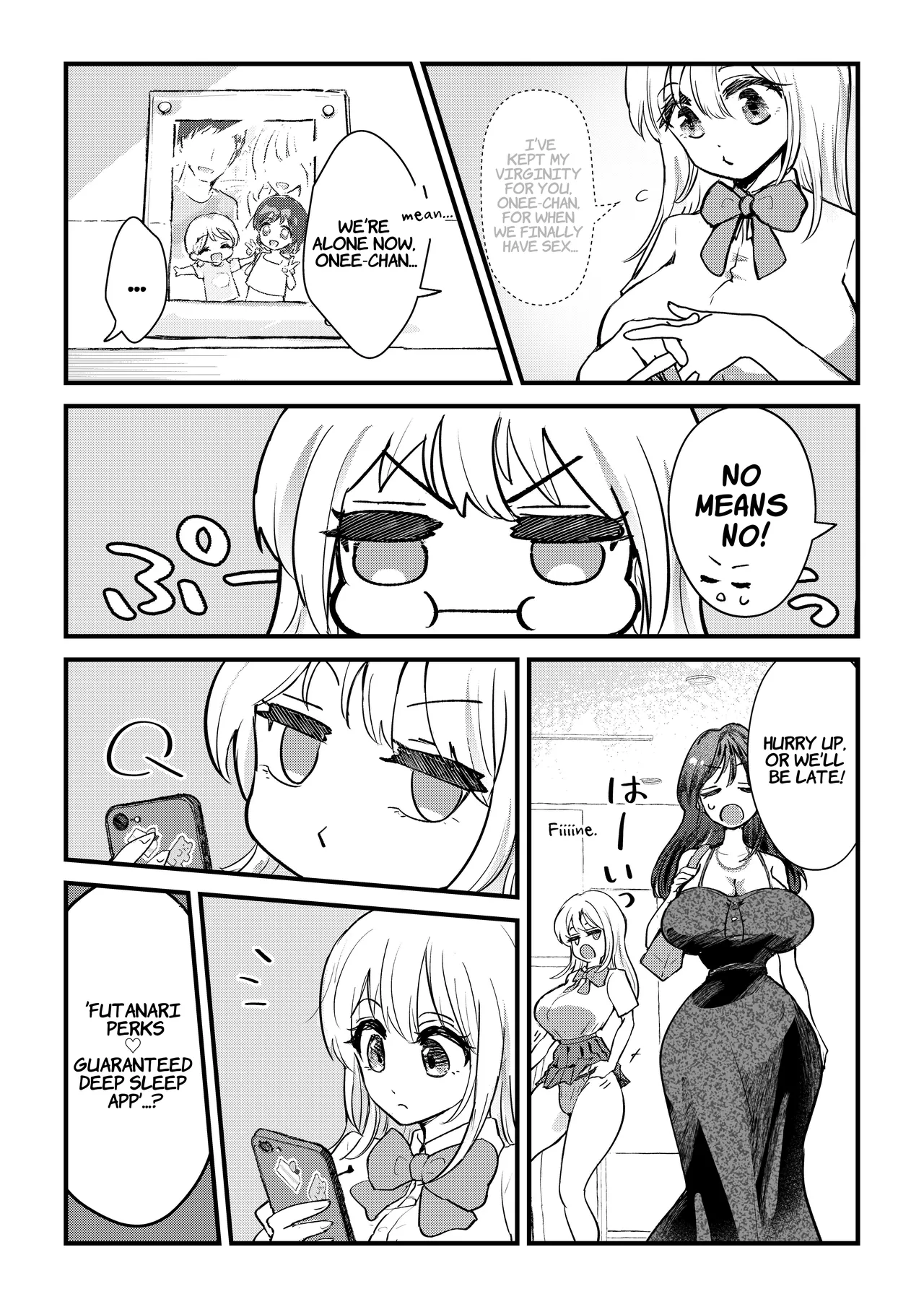A Story Where A Futanari Little Sister Rapes Her Sleeping Onee-chan page 3