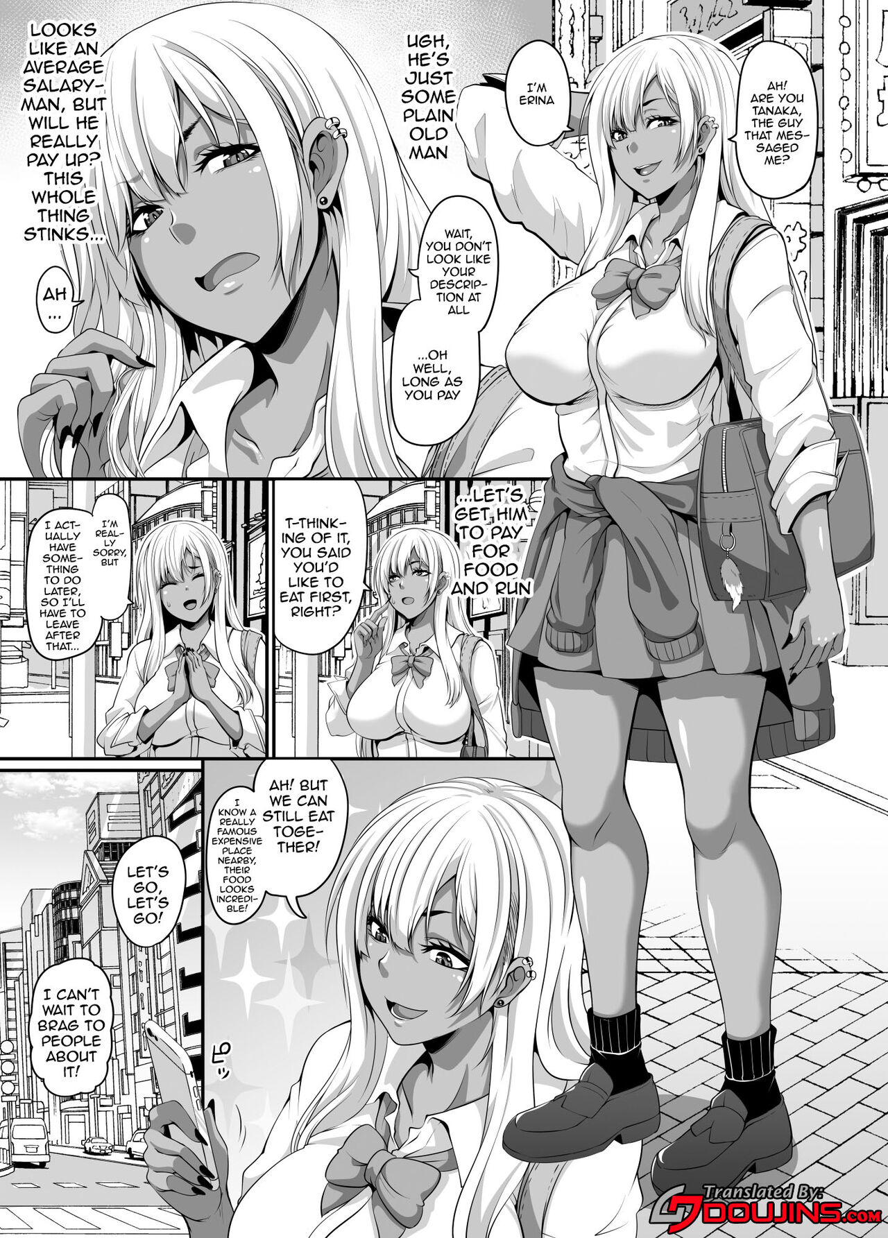 A Sugar Daddy And The Gyaru Girls He Pays To Have An Orgy With Him page 3