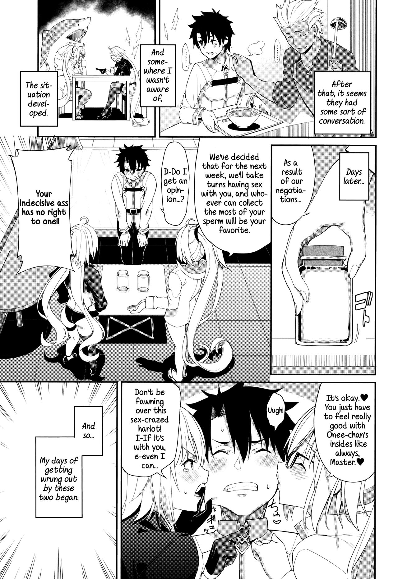 A Week Of Getting Milked By Jeanne And Alter  (Fate/Grand Order) (English) =White Symphony= page 4