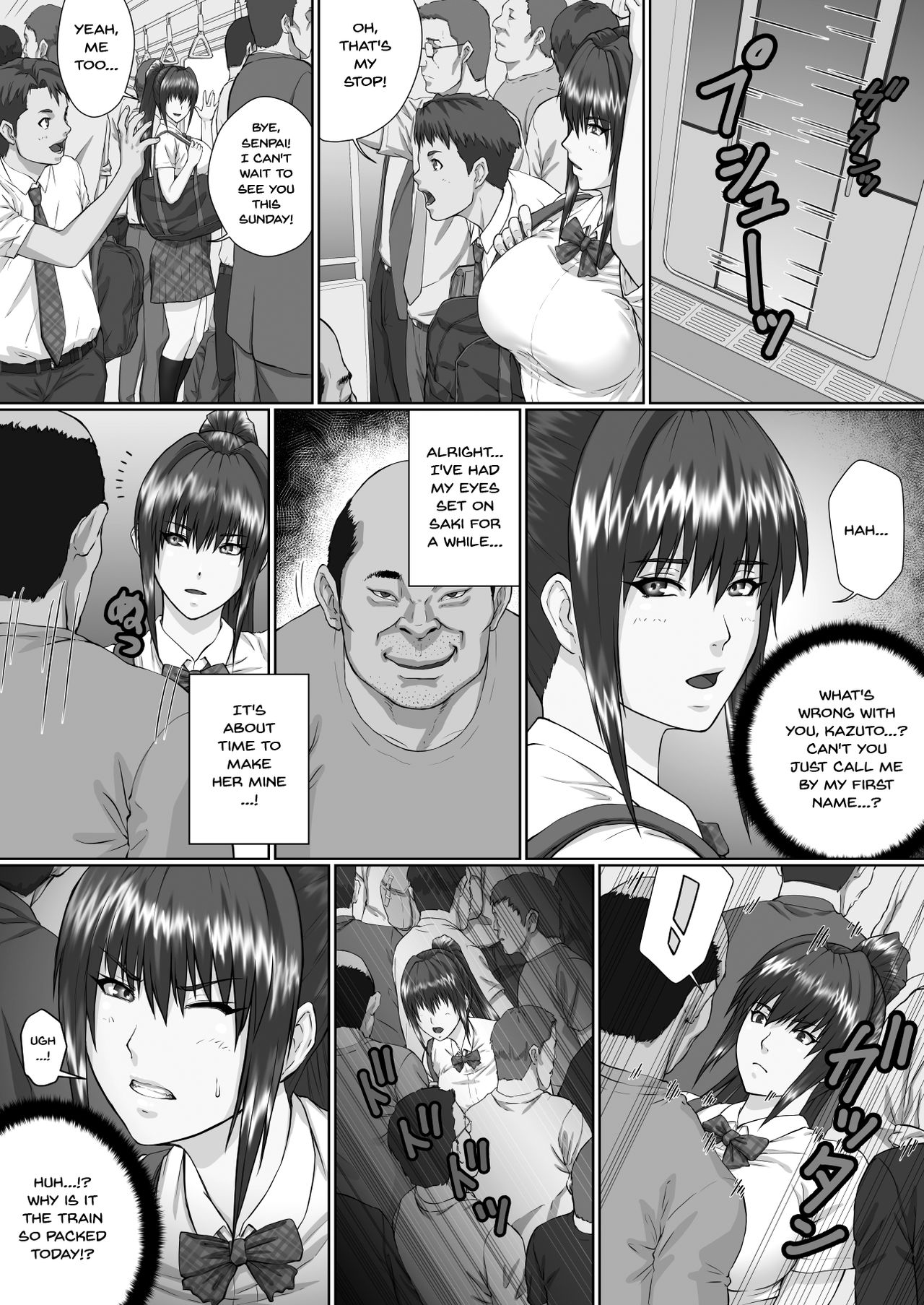 A Woman Cant Get Away After Being Targeted By This Horny Old Man ~Senaga Saki Hen Vol. 1~ page 3