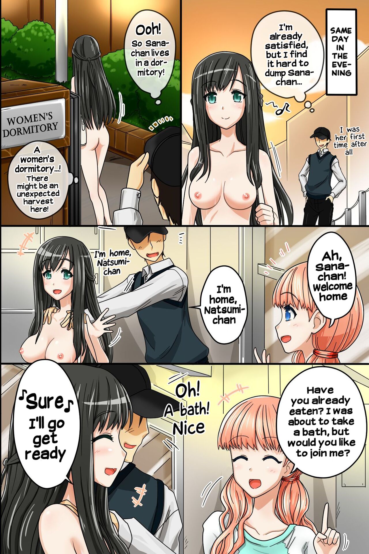After obtaining a cap that erases my existence, I unleashed a festival of semen at a women's dormitory page 25