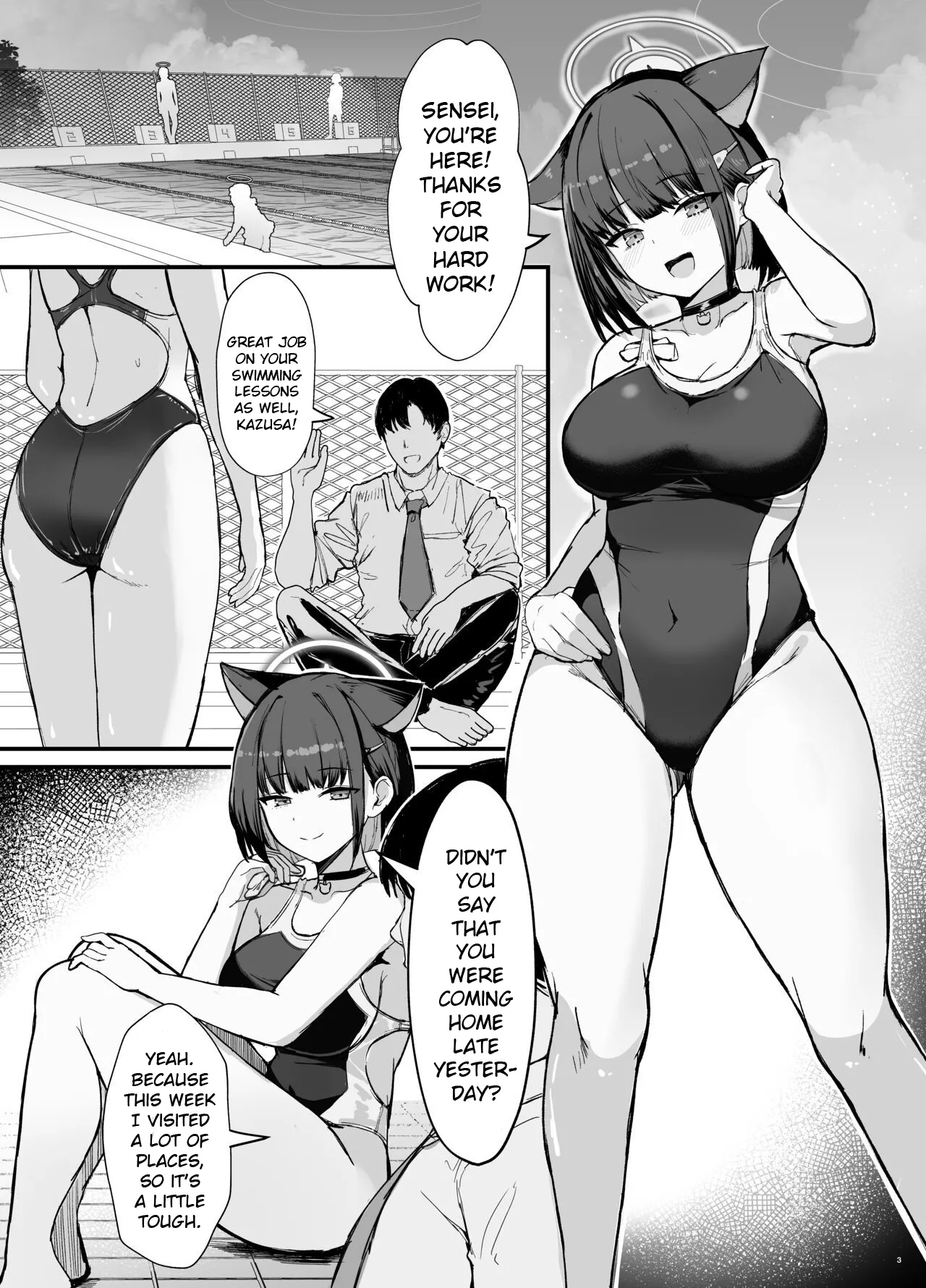 After-school Swimsuit Sex with Kazusa page 2