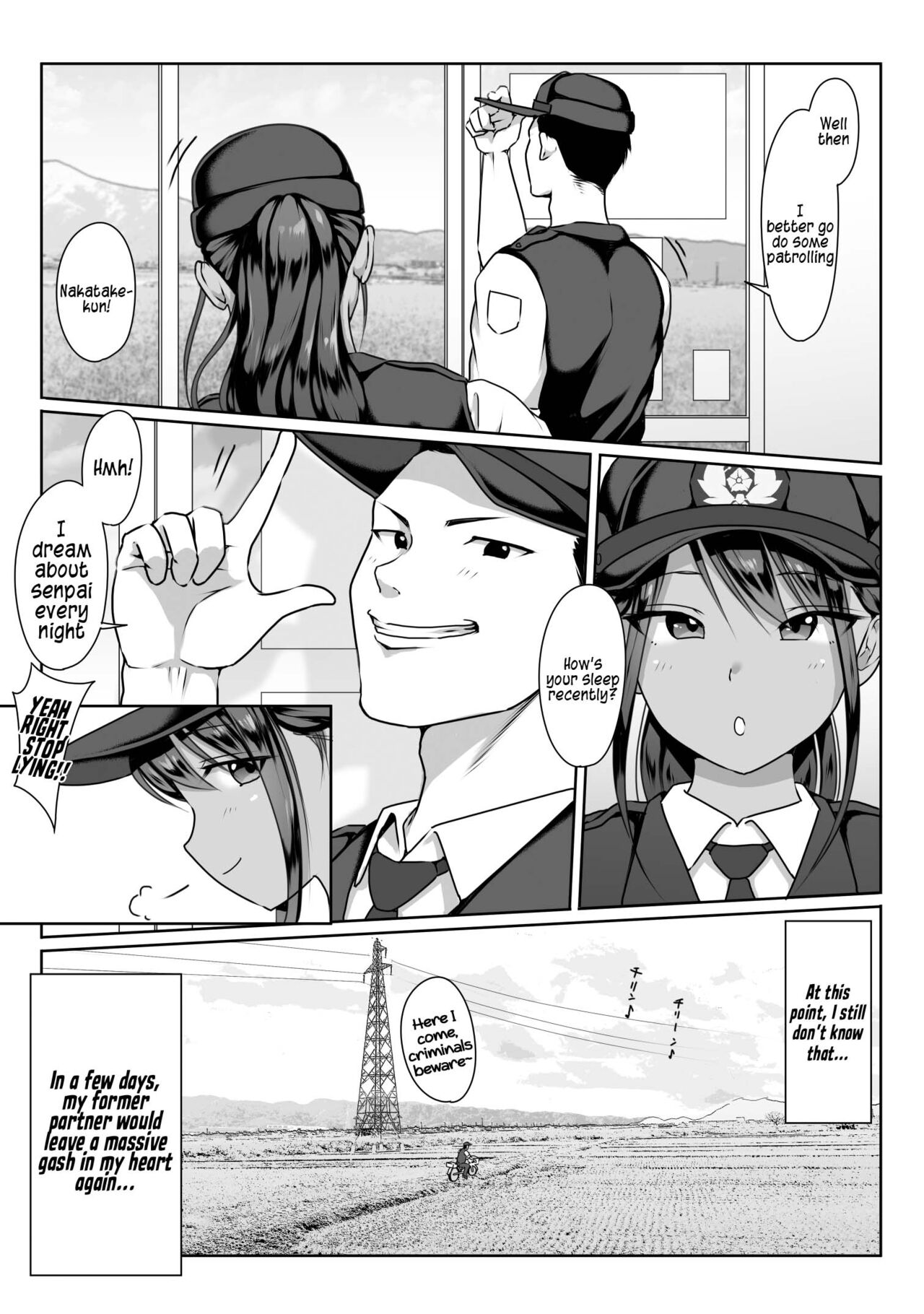 Akogare no Boku no Senpai to Kinmuchuu no Kouban de Muremure PanSto Sex Zuke. page 48