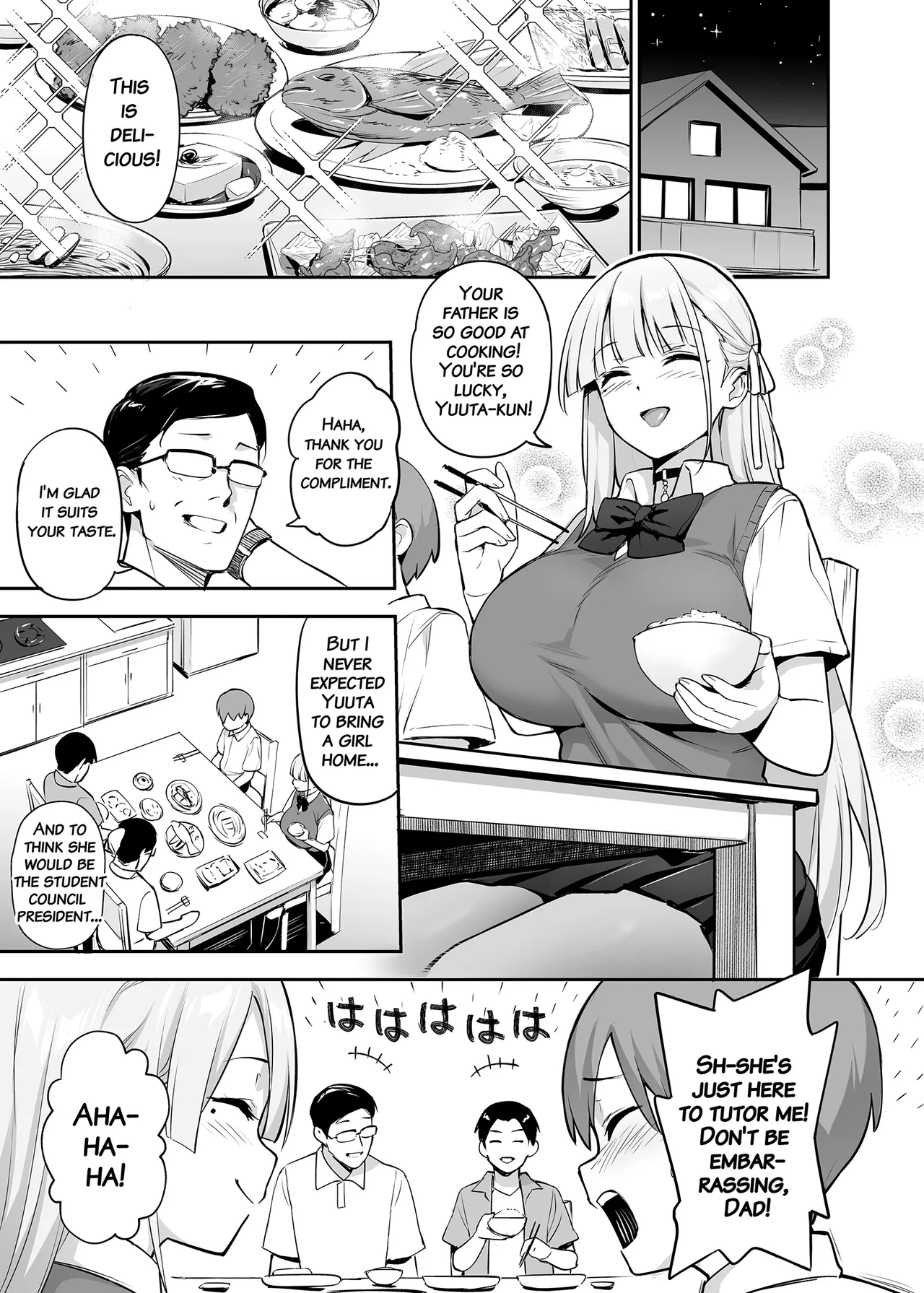 Akogare no Seitokaichou ga Kyonyuu Sugiru Ken 2 11-12 page 1