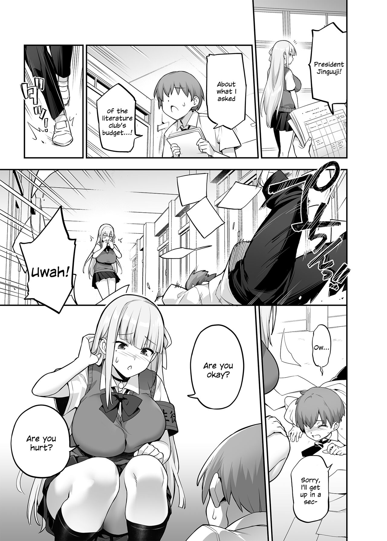 Akogare no Seitokaichou ga Kyonyuu Sugiru Ken page 10