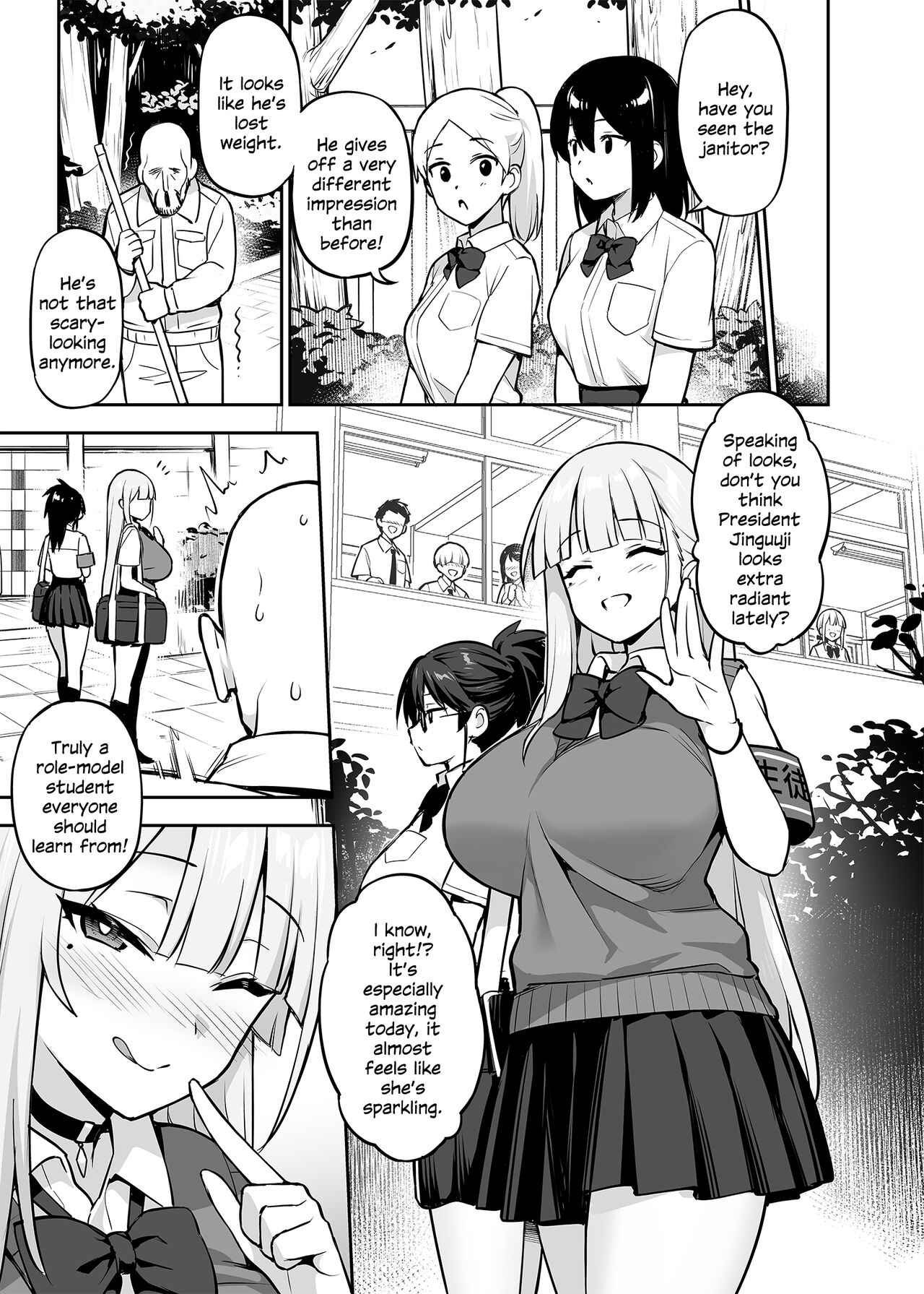 Akogare no Seitokaichou ga Kyonyuu Sugiru Ken page 40