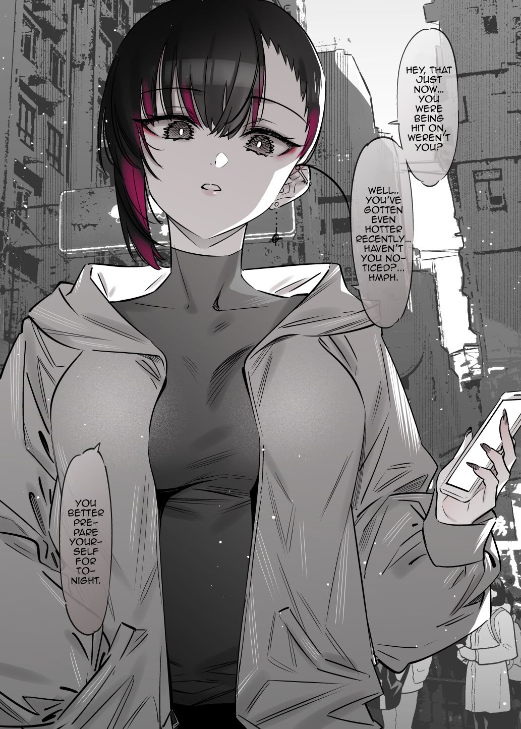 An Extremely Sexy Girl Who Seems Like She Will Ruin Me If I Go Out With Her -after- page 18
