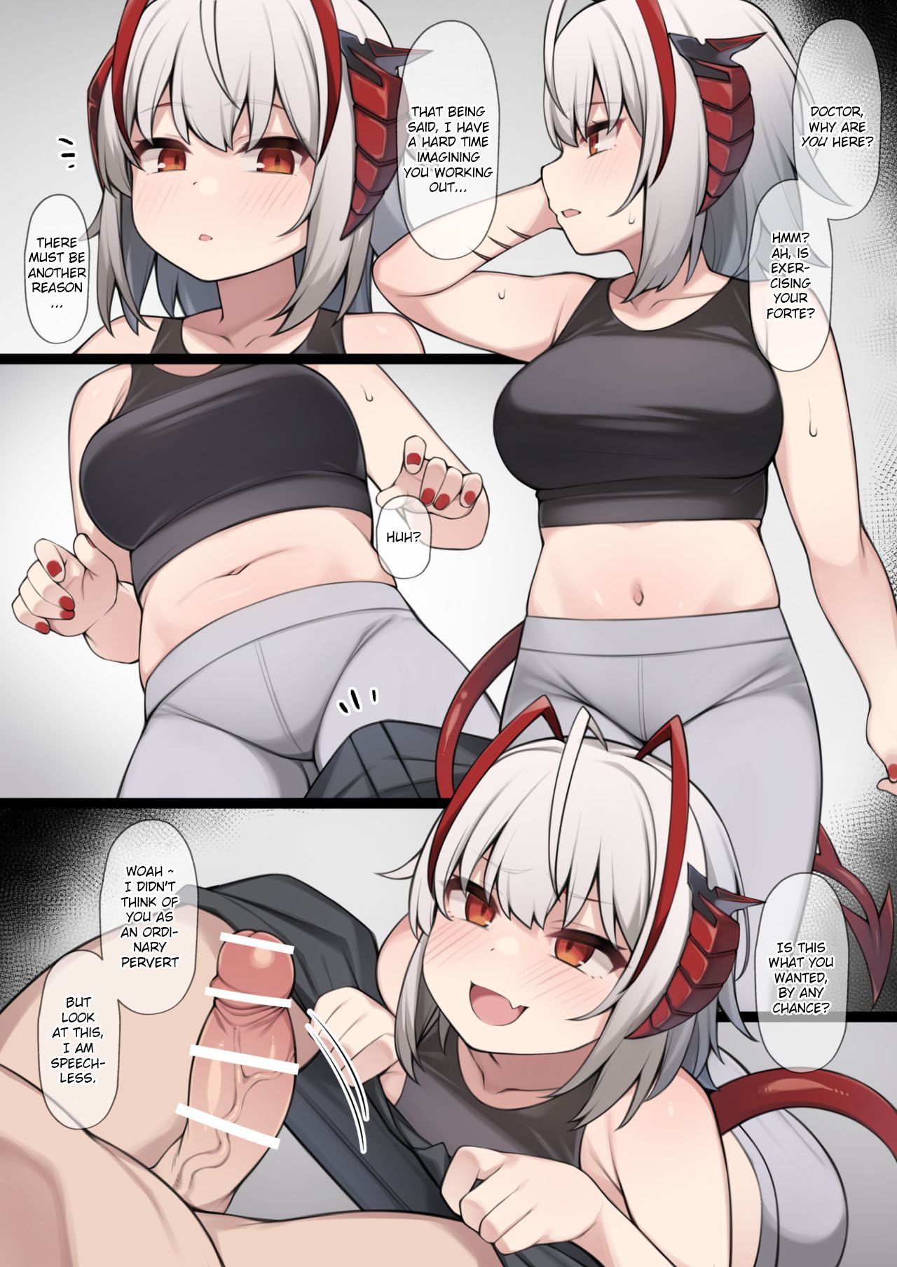An Illustration Depicting the Fantasy of Being Reverse-Raped by a Kind W page 1