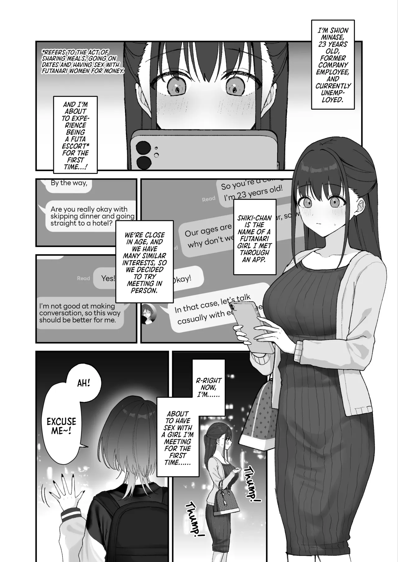 An Onee-san Gets Totally Hooked on Sex That Makes Her Moan Like Crazy! ~And Becomes the Exclusive Fuck-Hole of a Futanari College Girl~ page 2