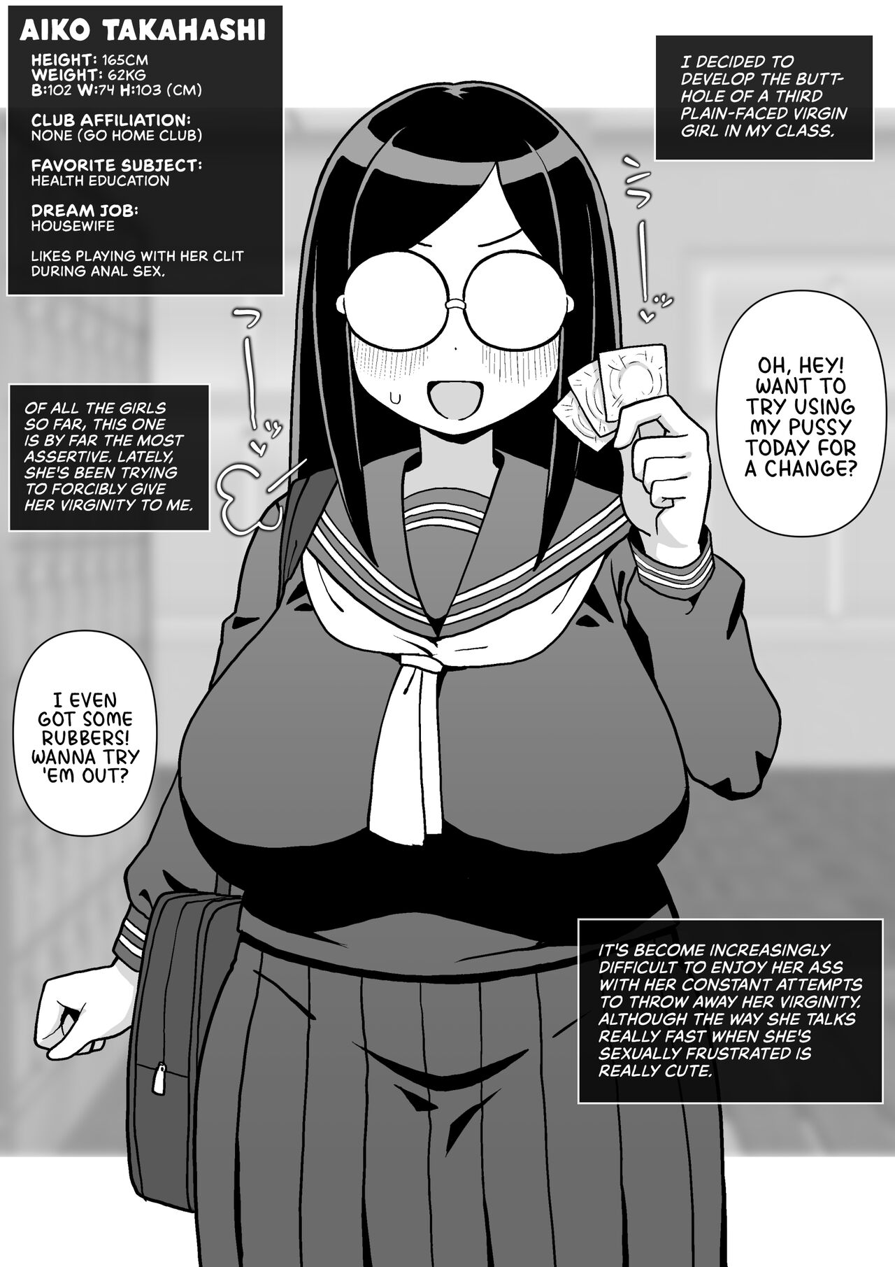 Anal development of my plain-faced virgin classmates page 14