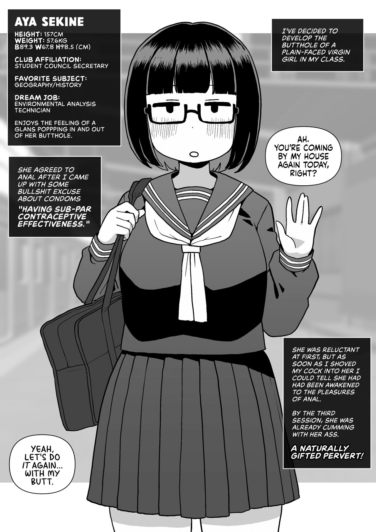 Anal development of my plain-faced virgin classmates page 2