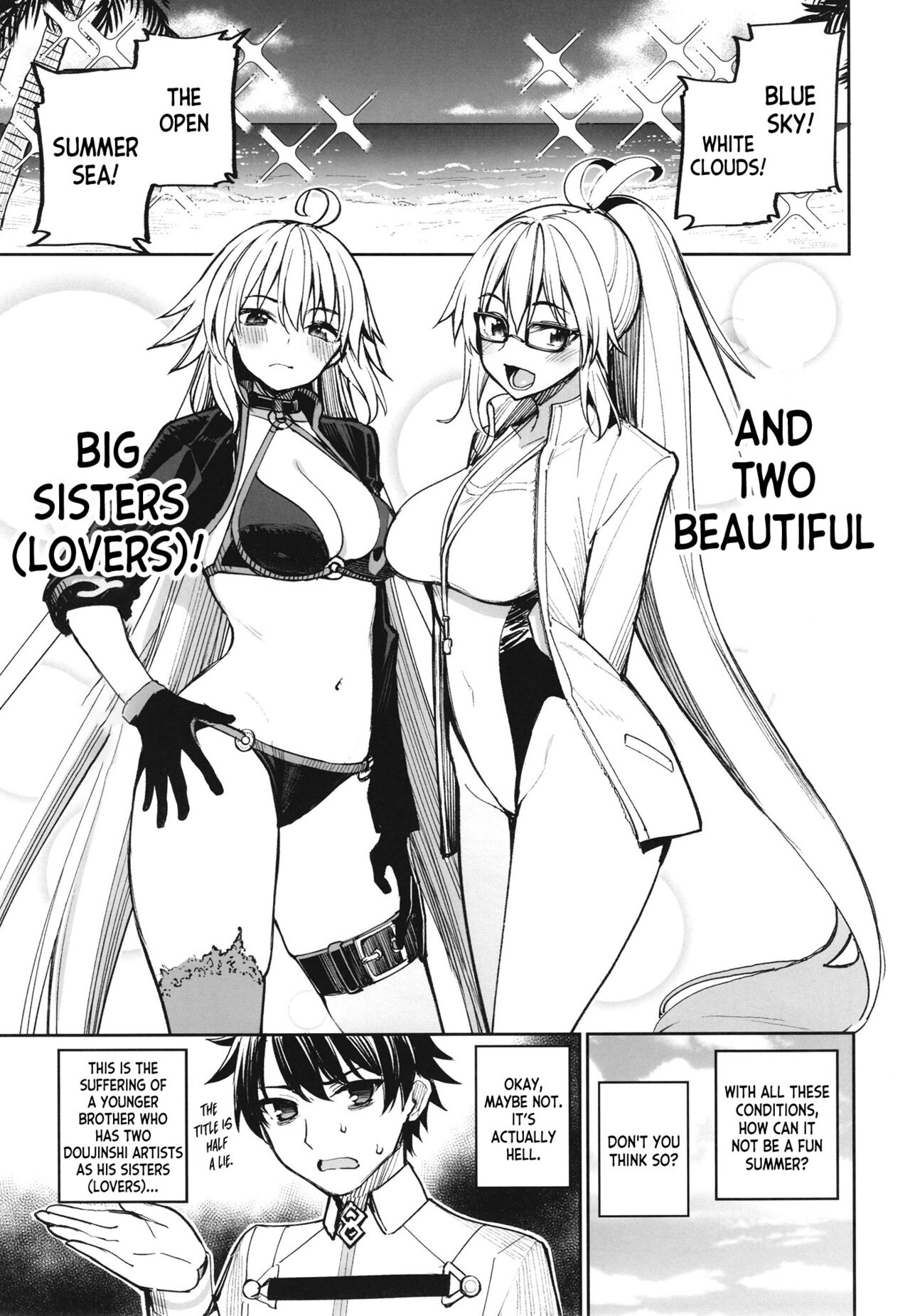 Ane-tachi ga Natsu no Umi demo Guigui Kuru Ken. page 4