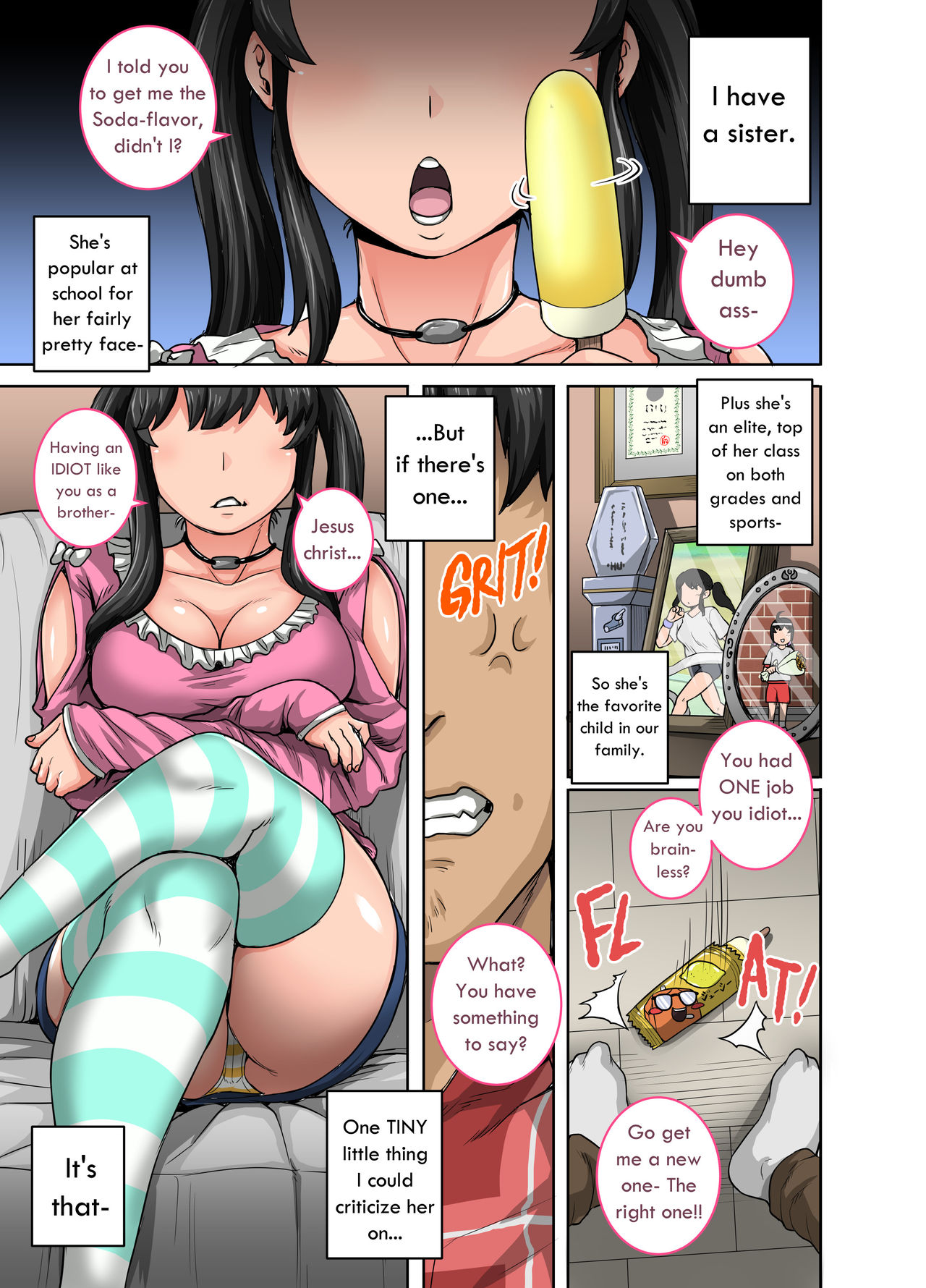 Annoying (Step) Sister Needs to be Scolded!! page 3