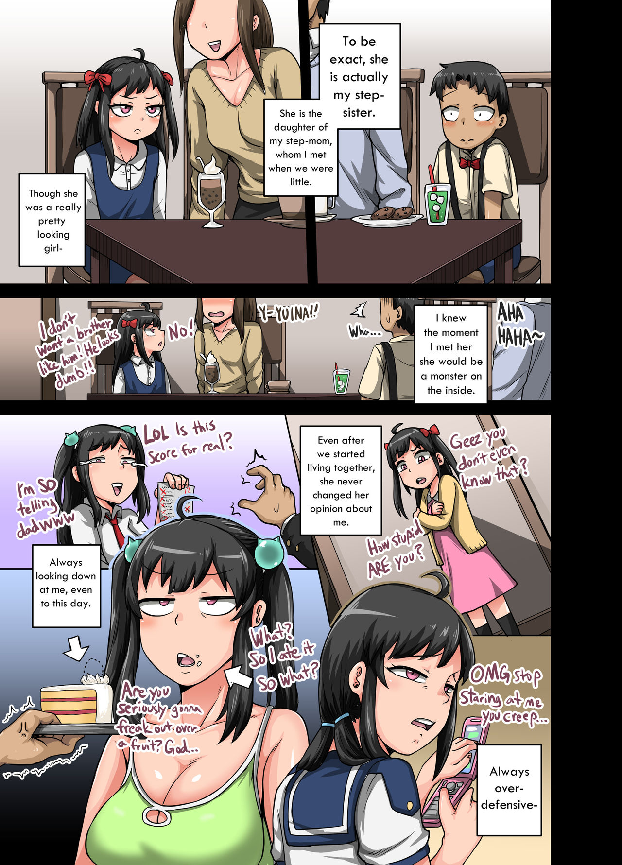 Annoying (Step) Sister Needs to be Scolded!! page 5