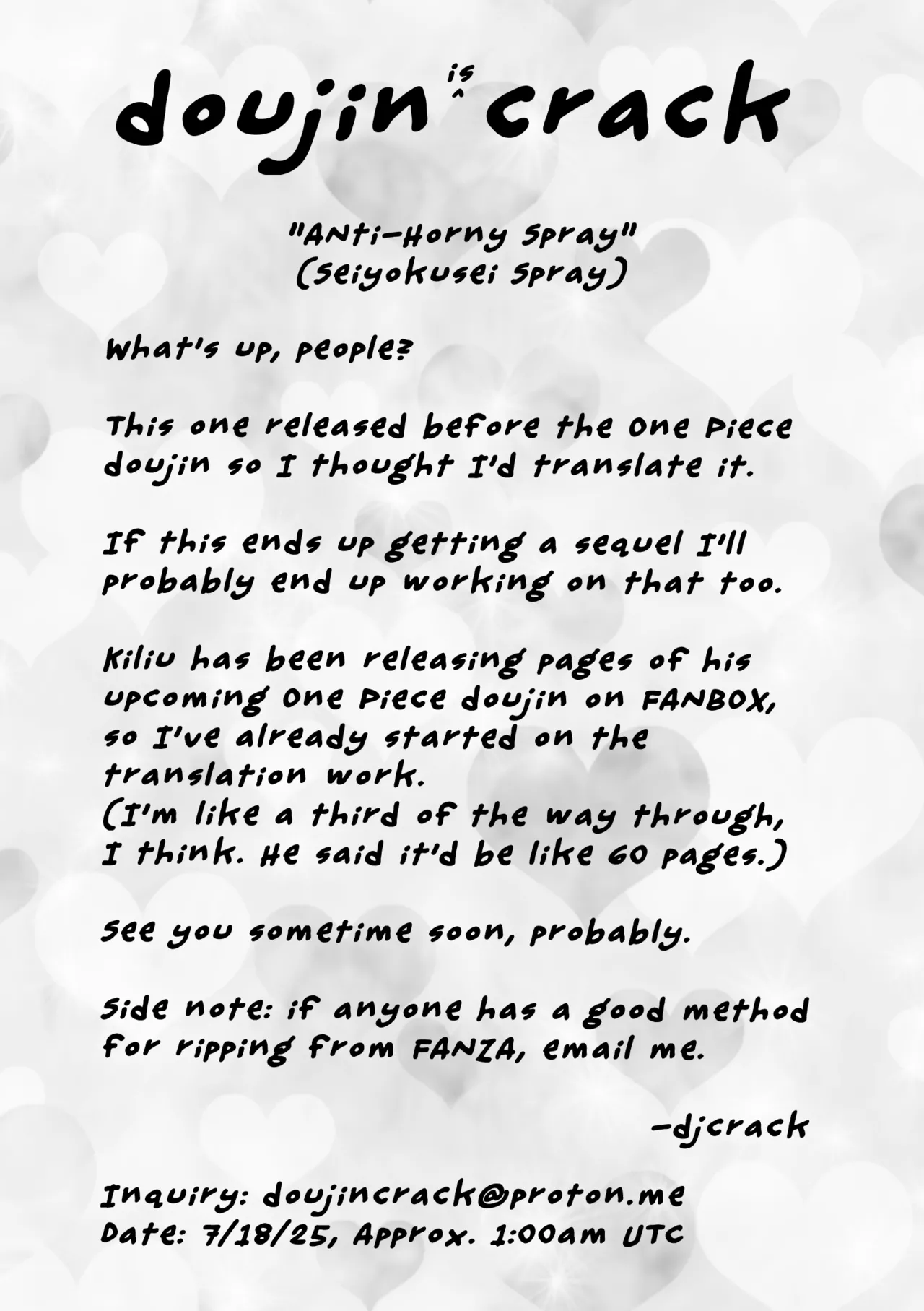 Anti-Horny Spray page 21
