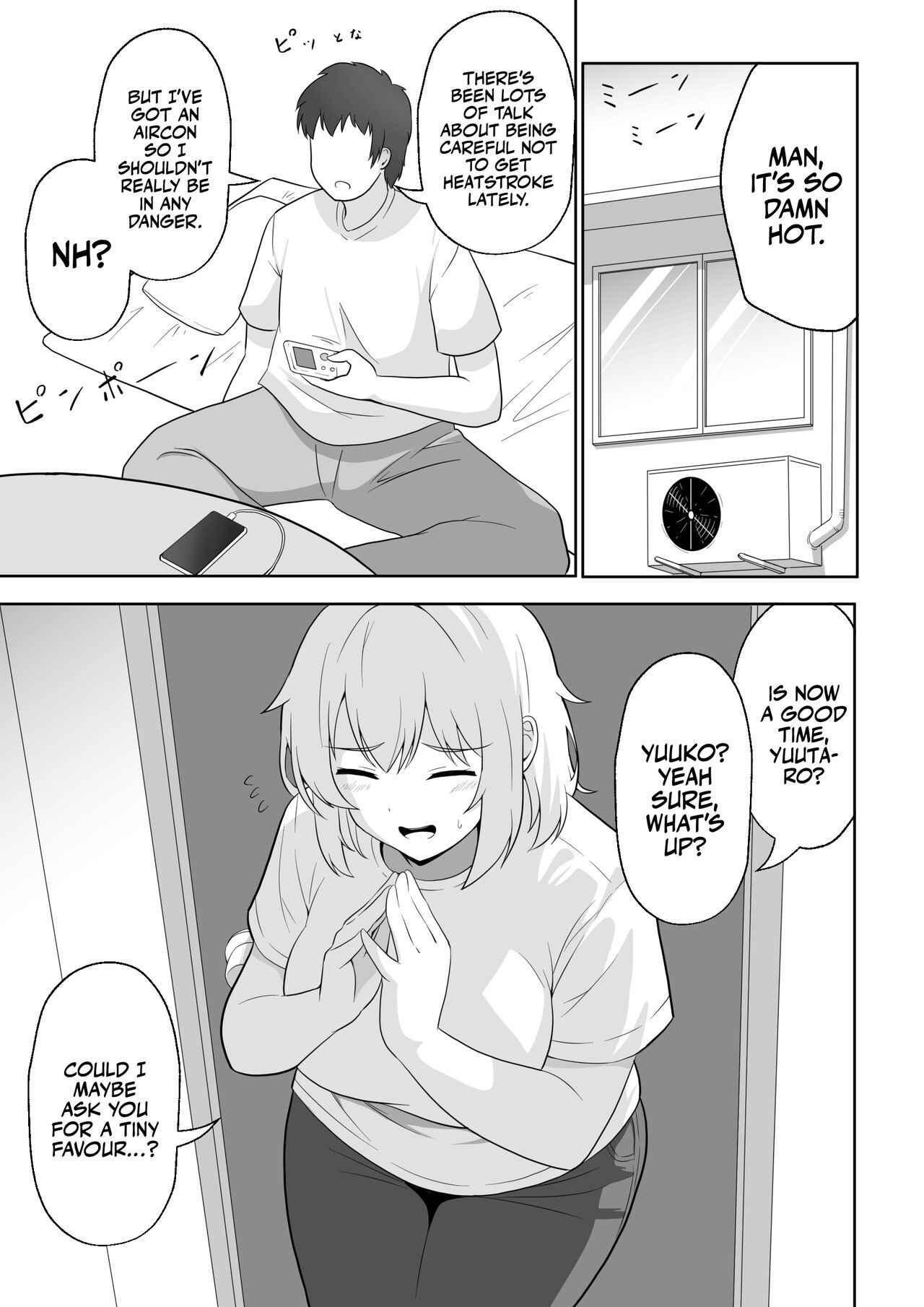 Apart no  Otonari-san  ga Yarasete Kureru  Hanashi My Nextdoor Neighbor Let Me Fuck Her page 4