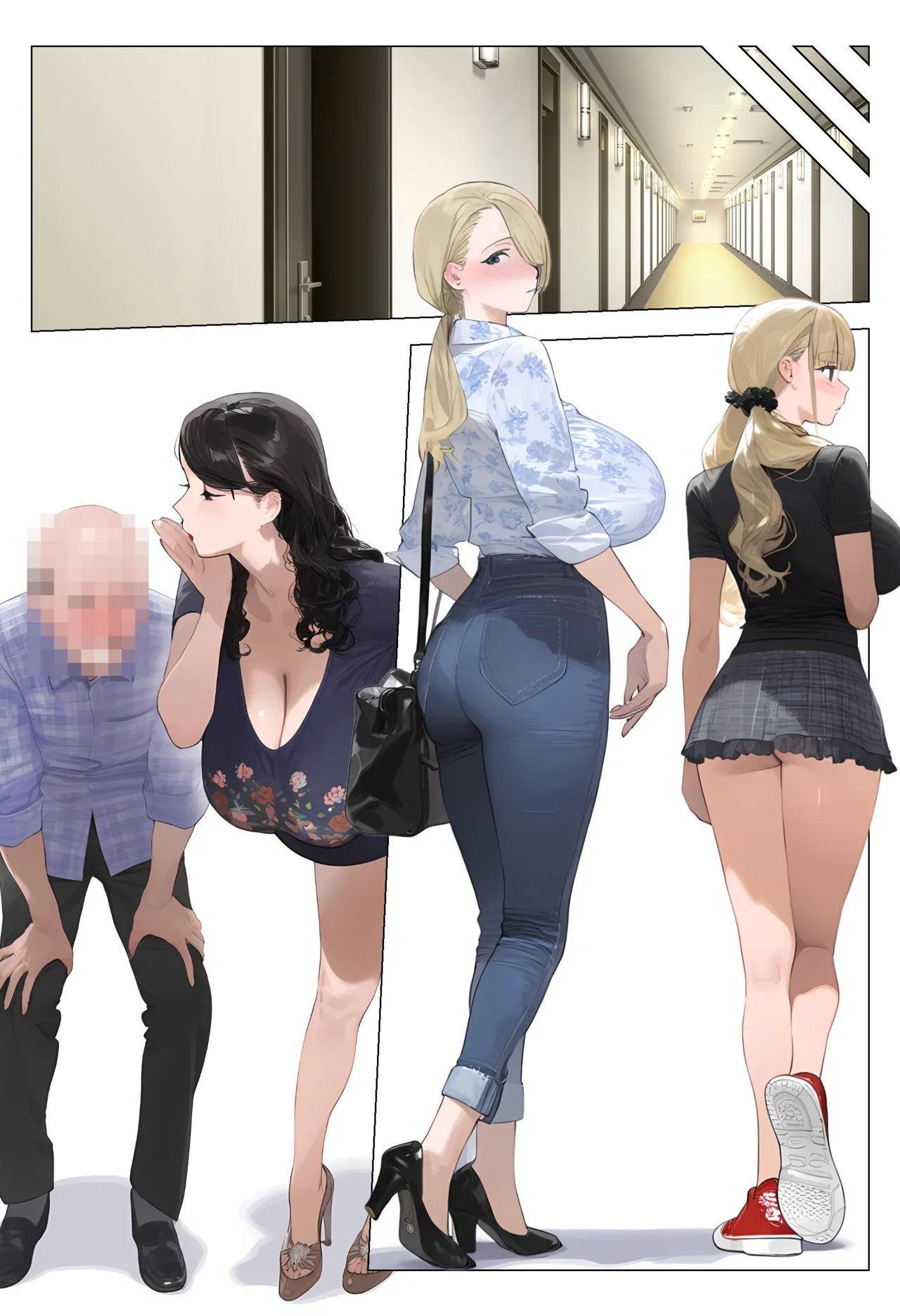 【催●app】催●アプリで全員支配、妊娠適齢デカ乳美人おじさん赤ちゃん托卵中3 page 56