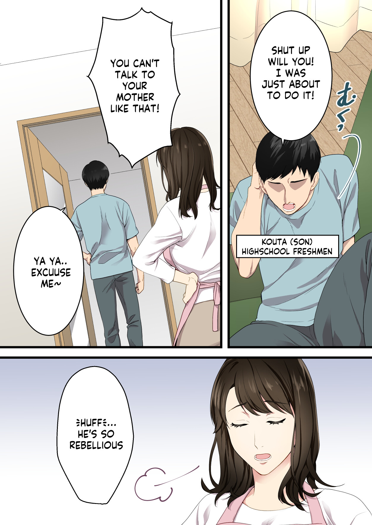 Arguing mother and son who became a loving couple page 3