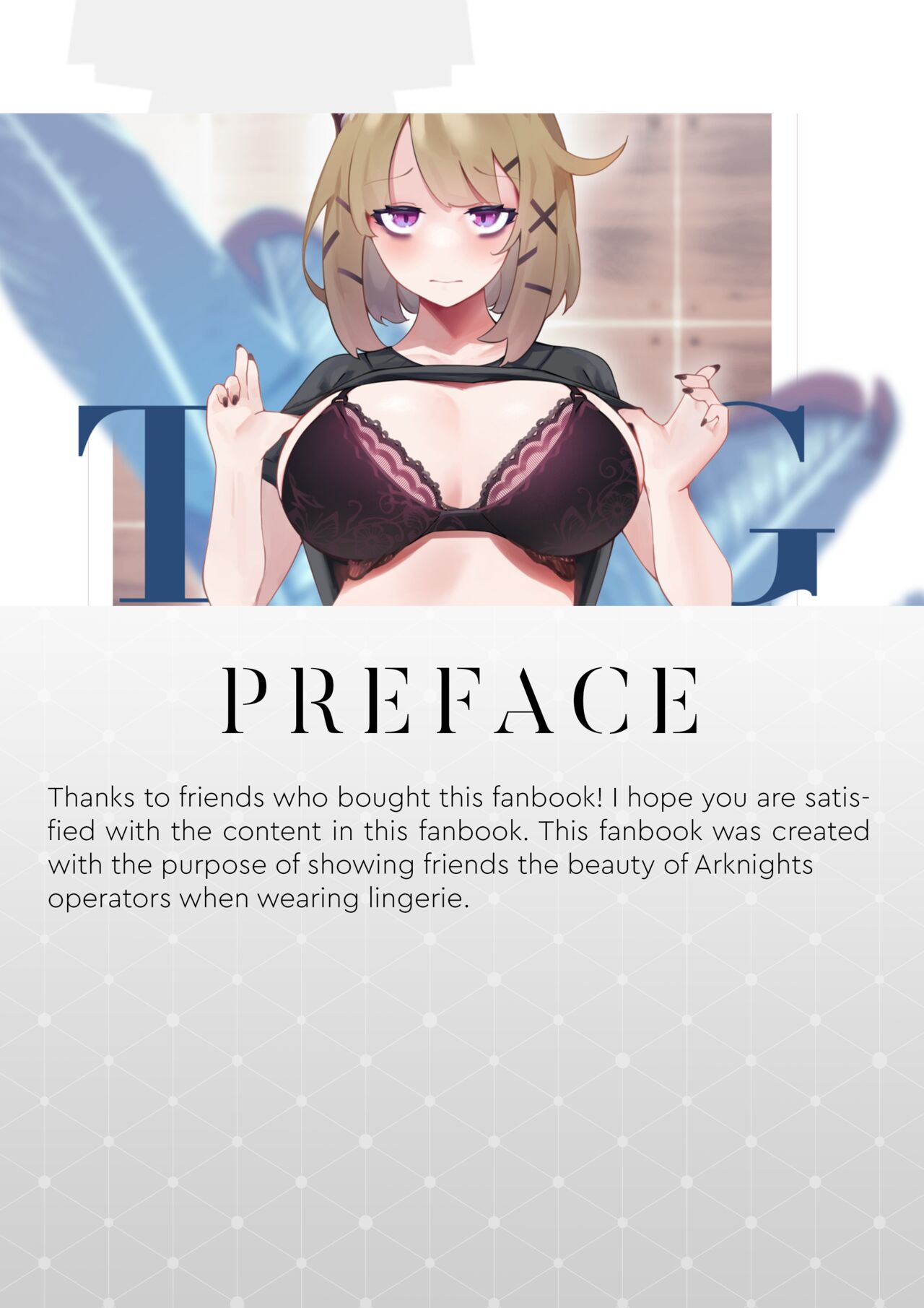 Arknights Lingerie Collaboration Fanbook page 2