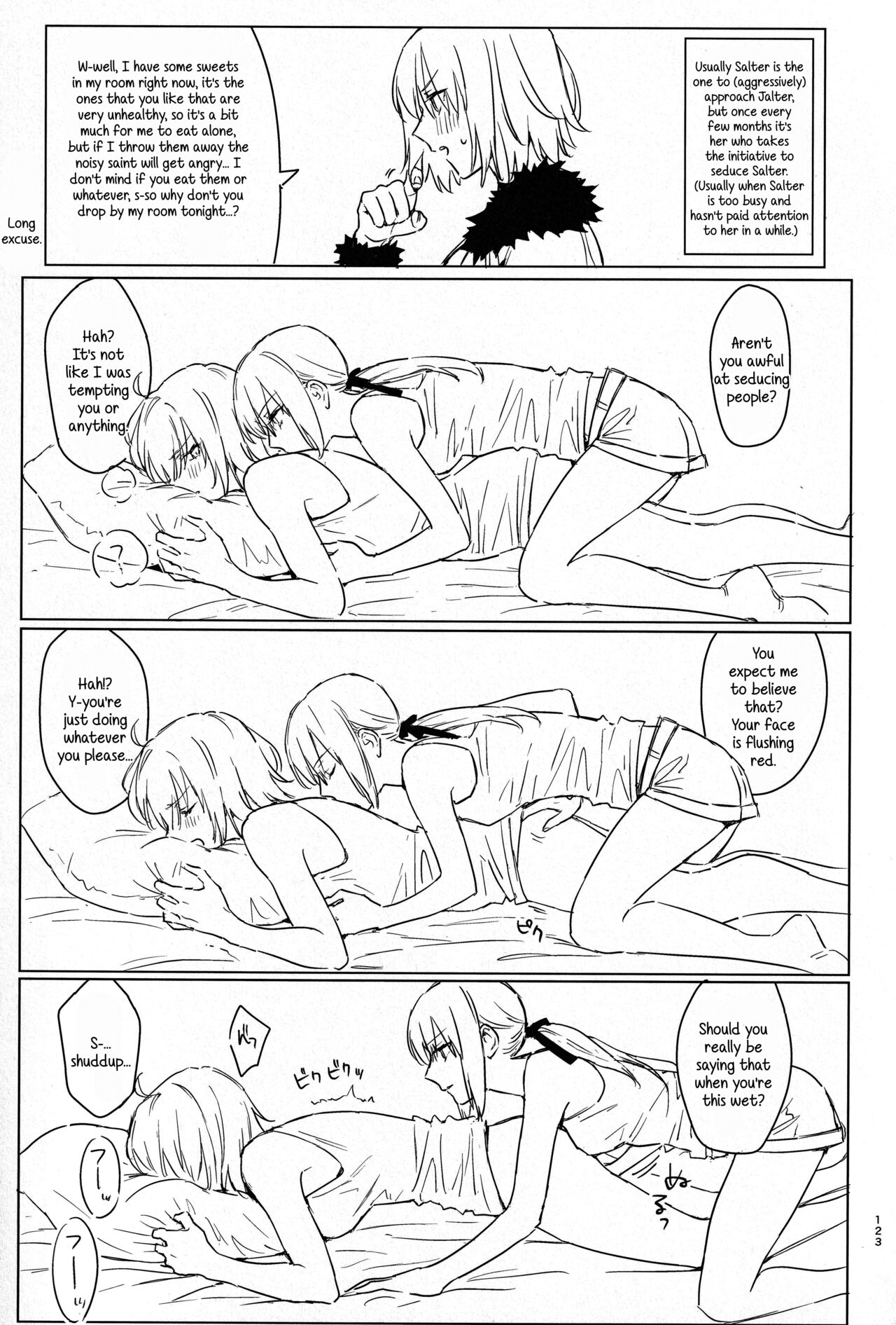 Artoria Alter x Jeanne Alter Sairokushuu page 123