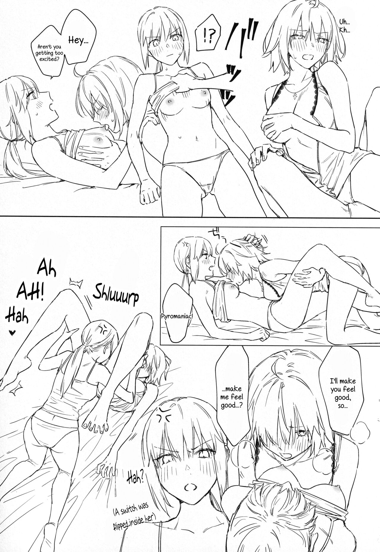 Artoria Alter x Jeanne Alter Sairokushuu page 127
