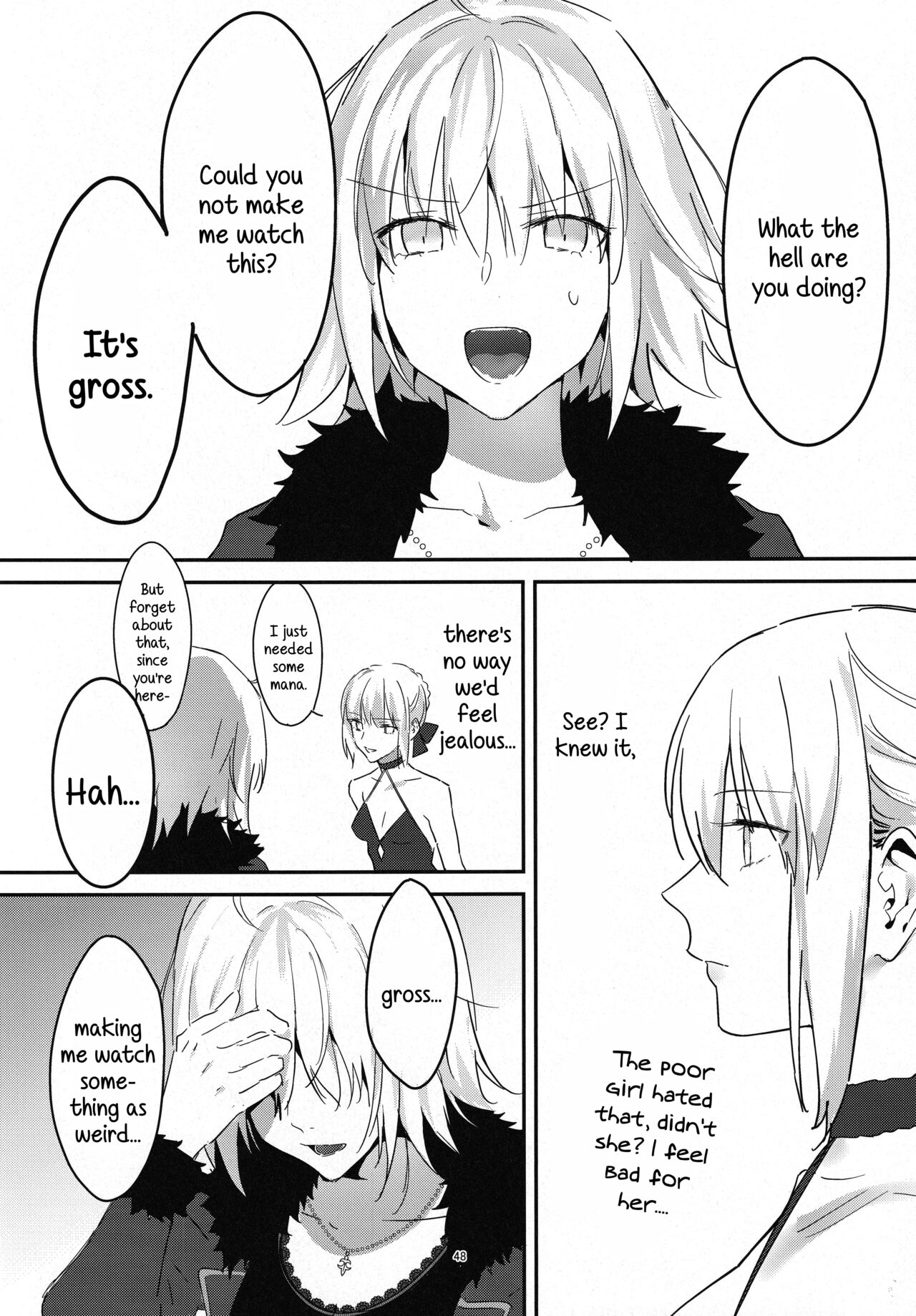 Artoria Alter x Jeanne Alter Sairokushuu page 48
