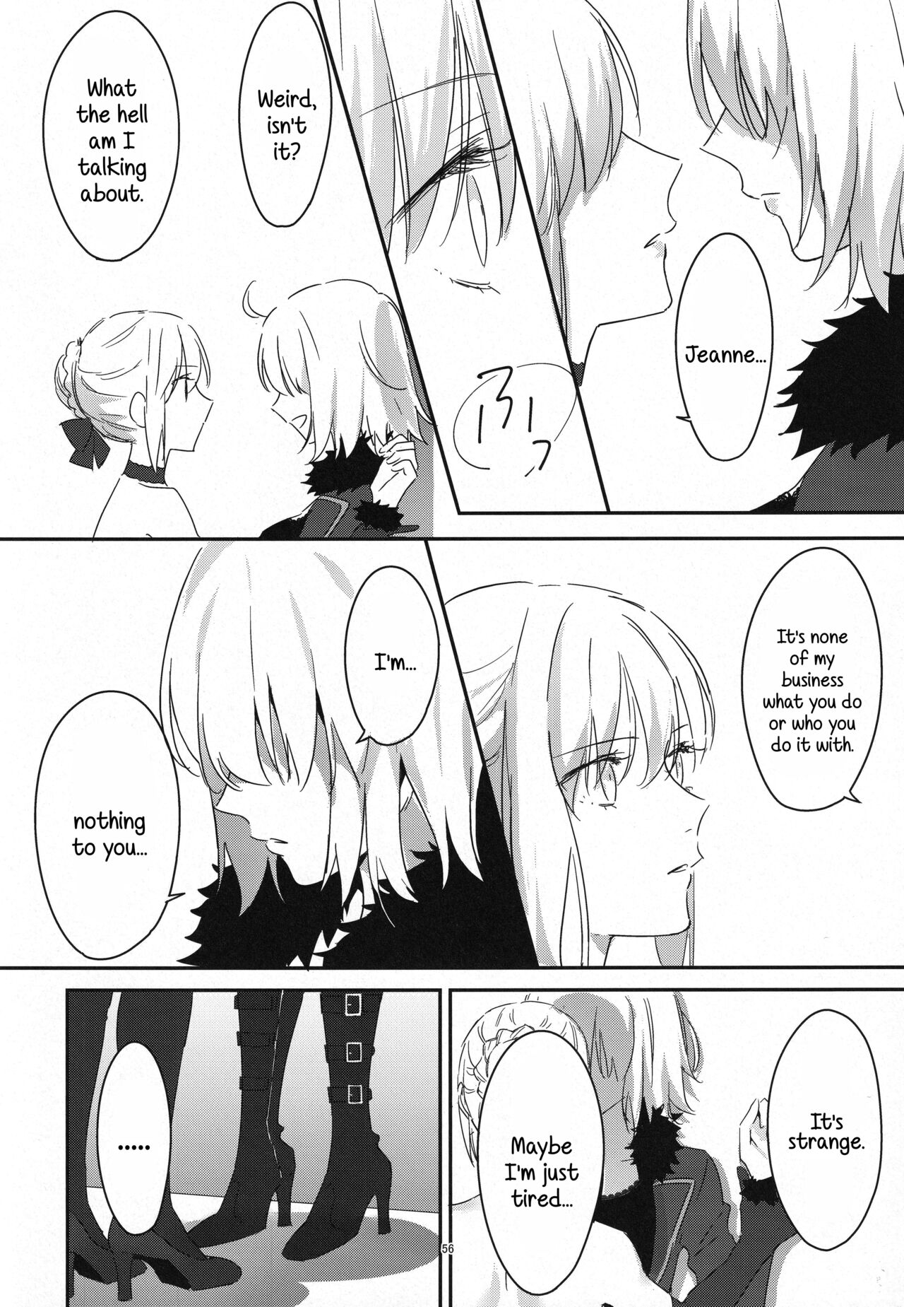 Artoria Alter x Jeanne Alter Sairokushuu page 56