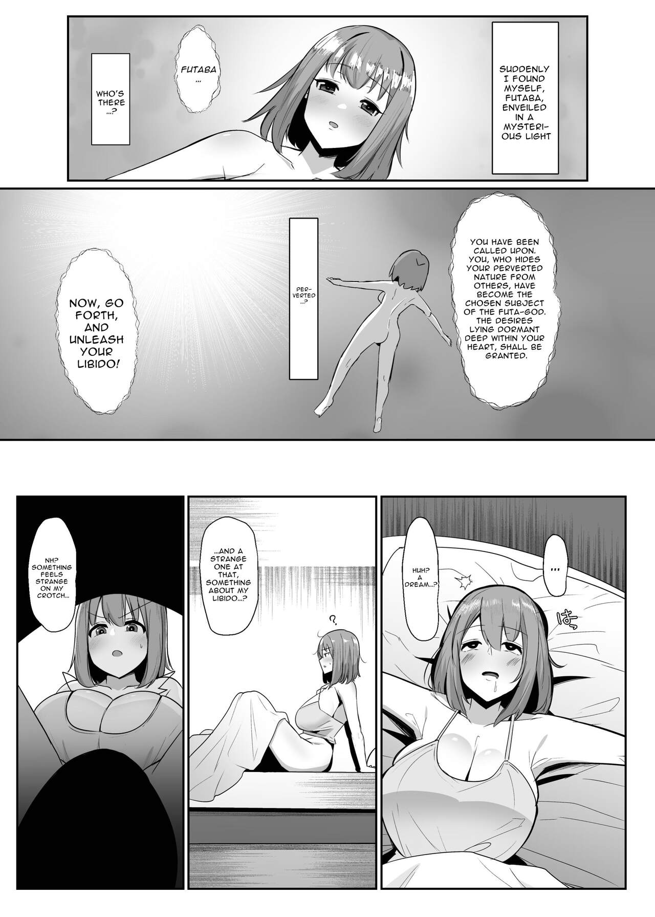 Aruhi Totsuzen Futanari wa Bokki shitara shasei suru no ga Atarimae no Sekai ni nattara page 3
